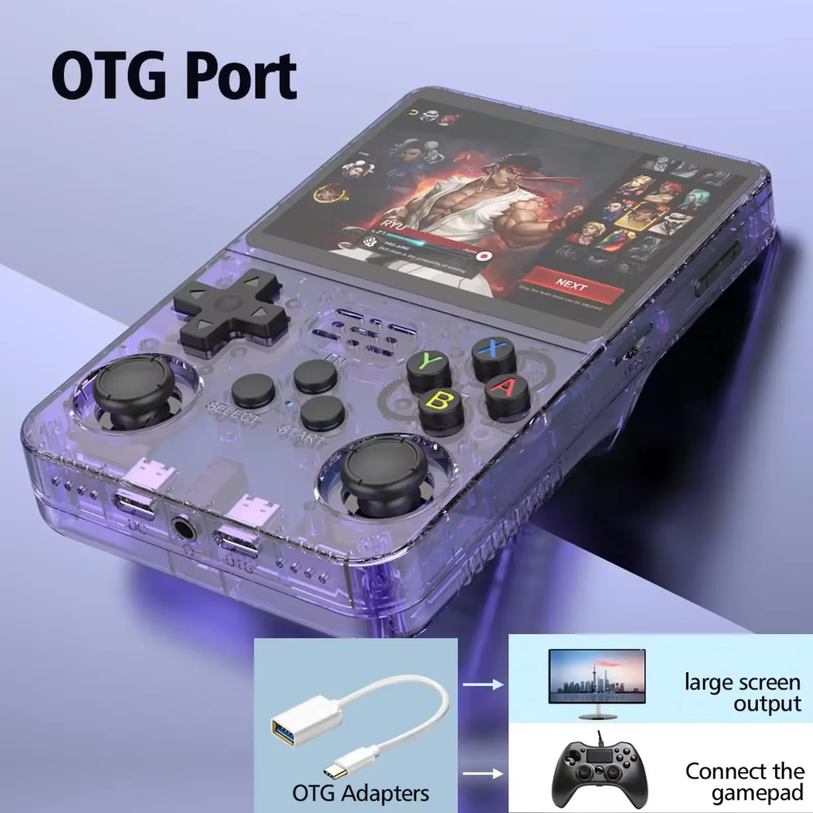 R36S Game Console With 3.5 Inch IPS Screen, Retro Classiq Game Consoles