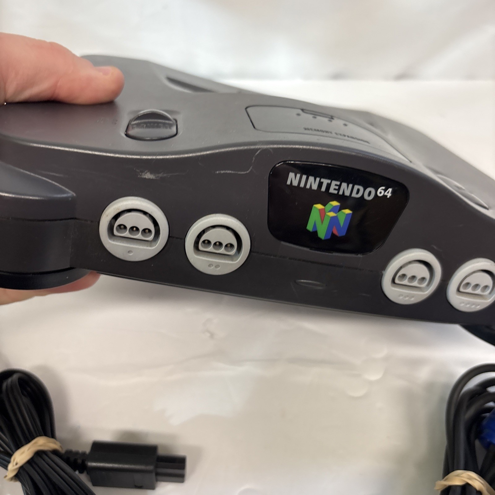 Nintendo 64 Video Game Console With Hook Ups One Controller Tested Working