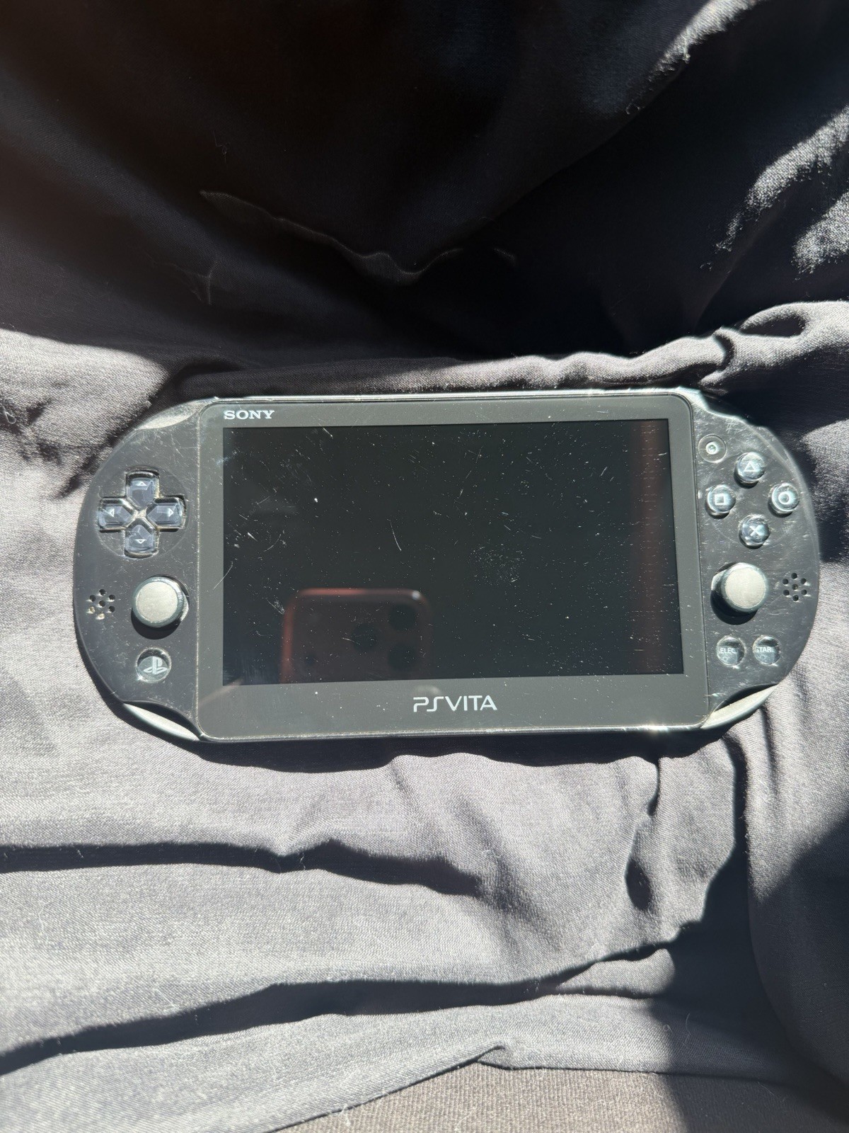 Sony Playstation Vita Slim PS Vita PCH-2001 Handheld Game System Black TESTED