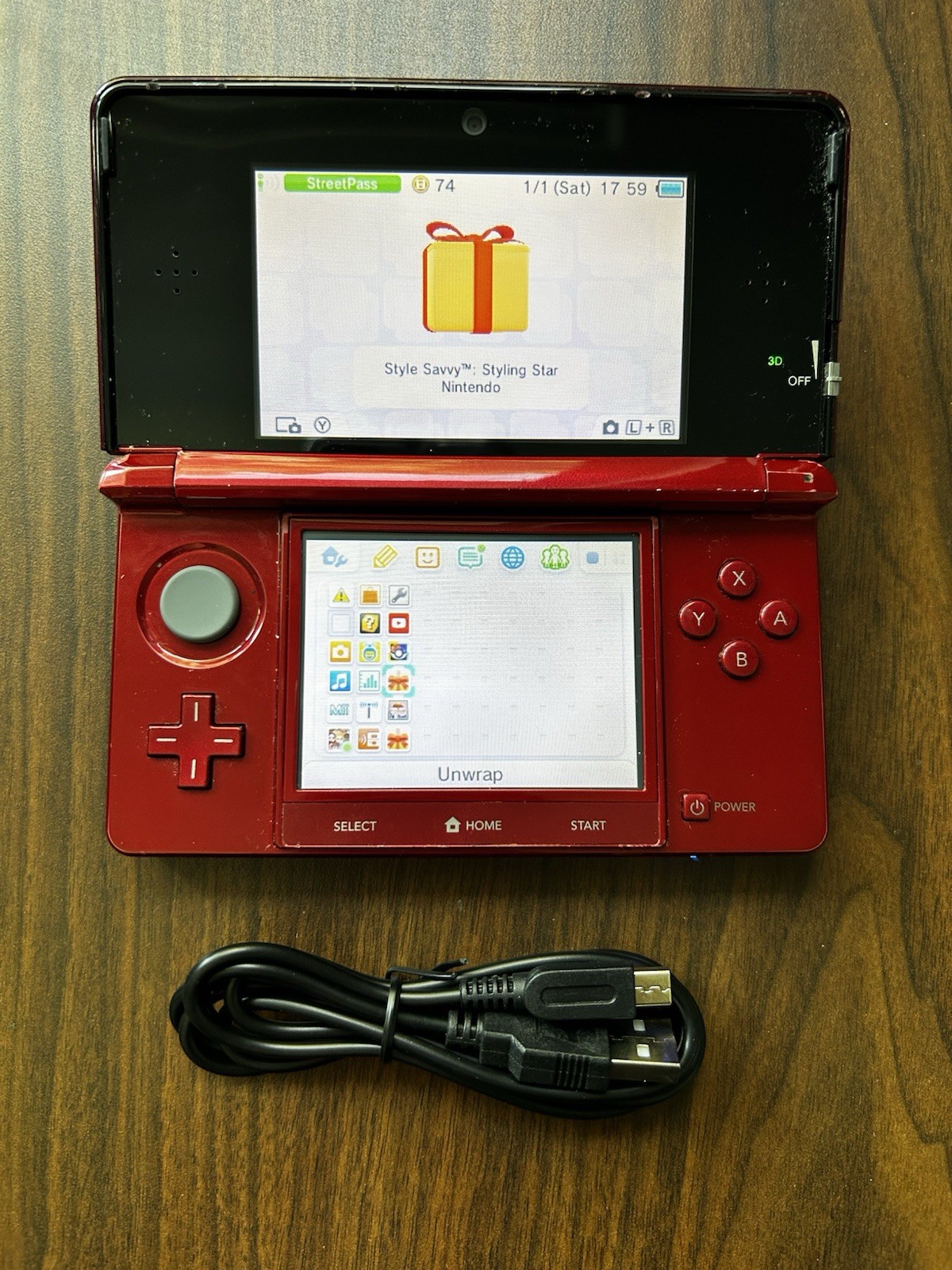 USA VERSION Nintendo 3DS Handheld System tested/working- Flame Red FAST SHIPPING
