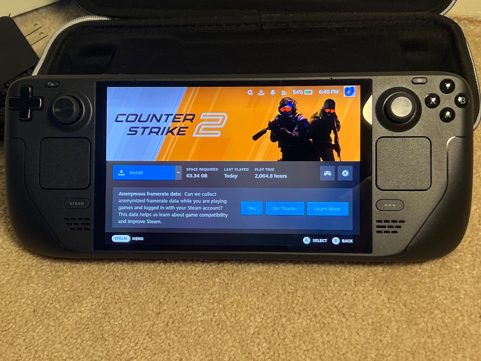 Valve Steam Deck OLED 512GB Black Handheld Console