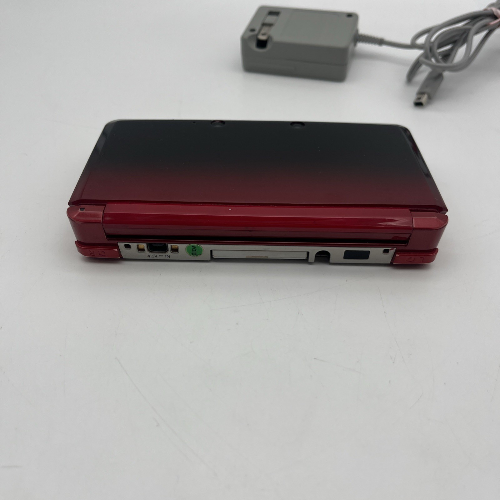 Nintendo 3DS Flame Red Handheld Console System CTR-001 w/ Zelda Tested READ
