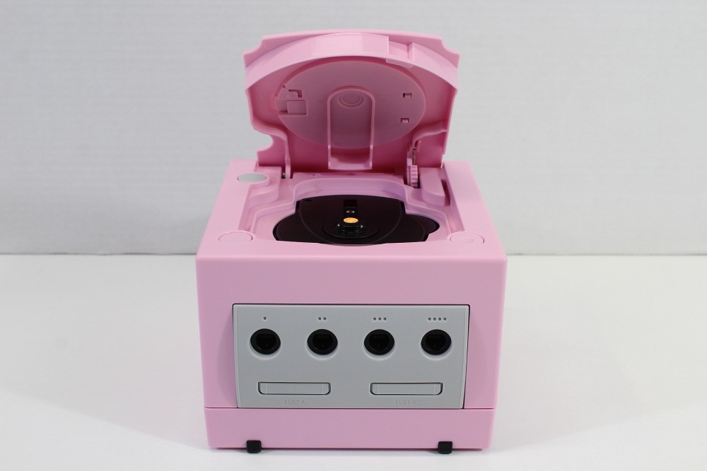 Nintendo Gamecube Console Pastel Pink NTSC-U/C DOL-001 & AC AV White LED PLAY US