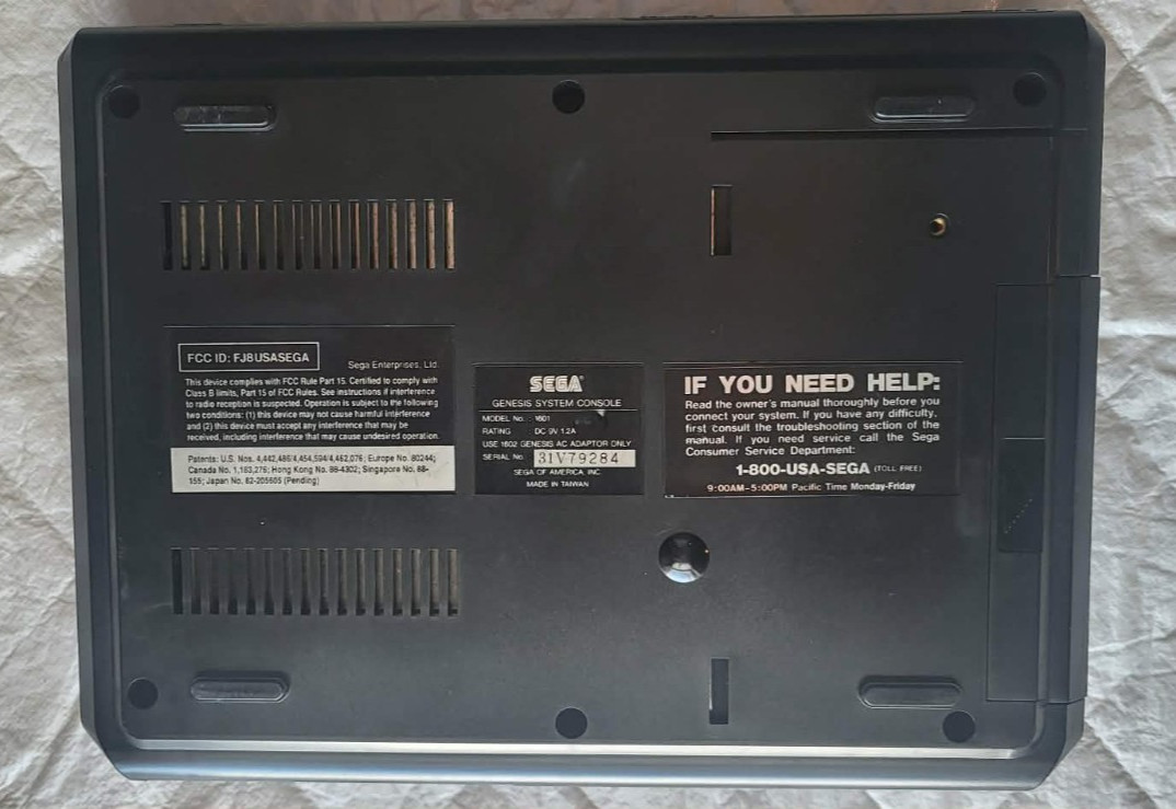 Sega Genesis Console 16-Bit Cartridge model Tested