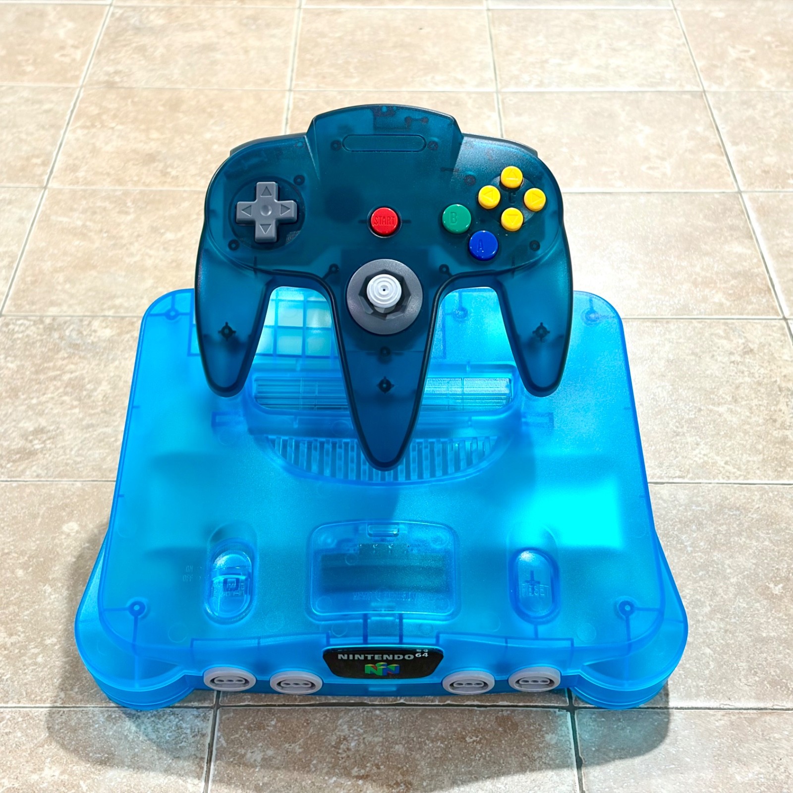 Nintendo 64 Console REGION FREE Funtastic Blue Translucent Refurbished Warranty