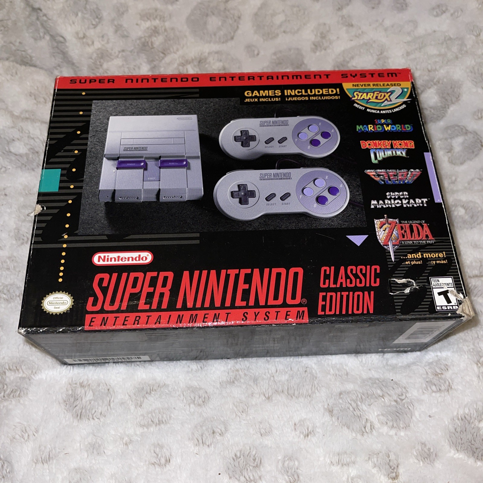 Never Opened Nintendo Super NES Mini Classic Edition Control Deck – Gray