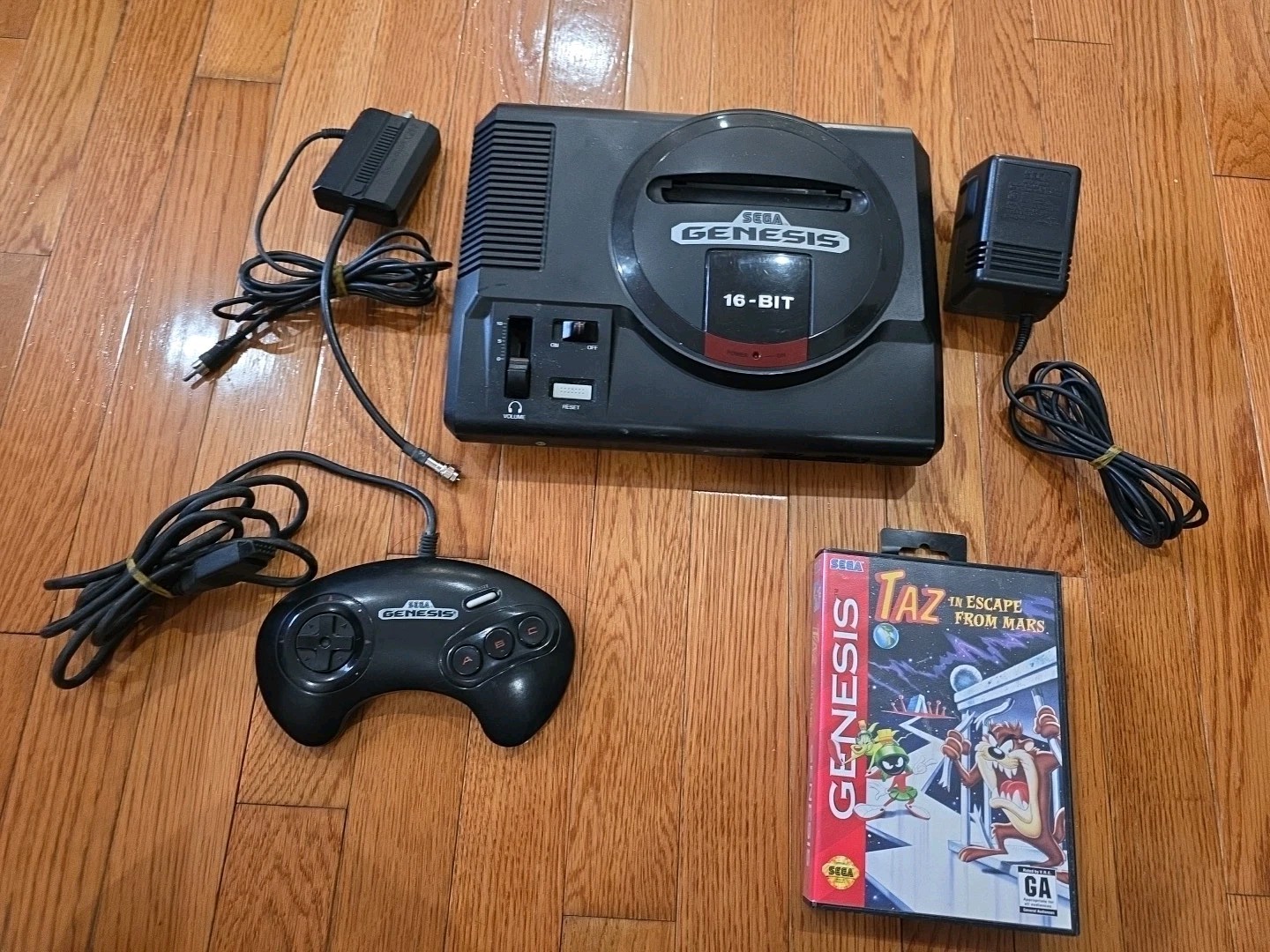 Sega Genesis Console 16-Bit – (1601) W/ Controller, 1vgame, OEM Adapter