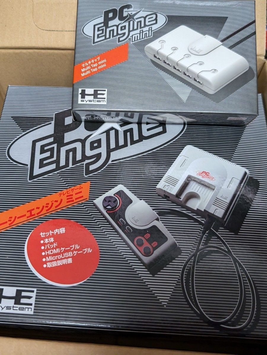 PC Engine mini Console & Multi Tap Set Japan TurboGrafx-16 mini Near Mint
