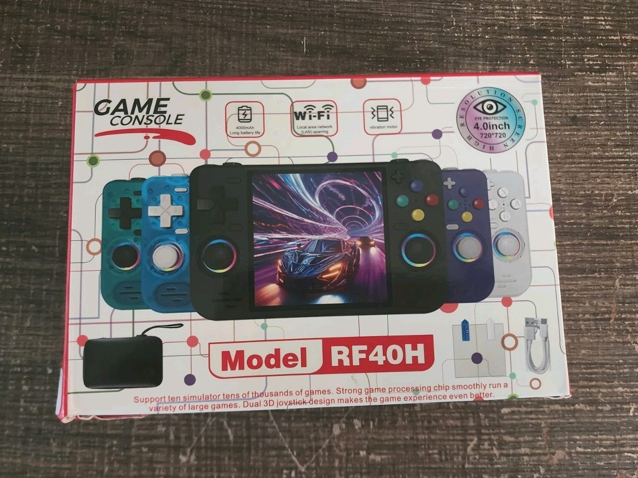 RF40H Handheld Game Console, 4.0″ Retro Gaming Console Preloaded 20,000+ Clas…