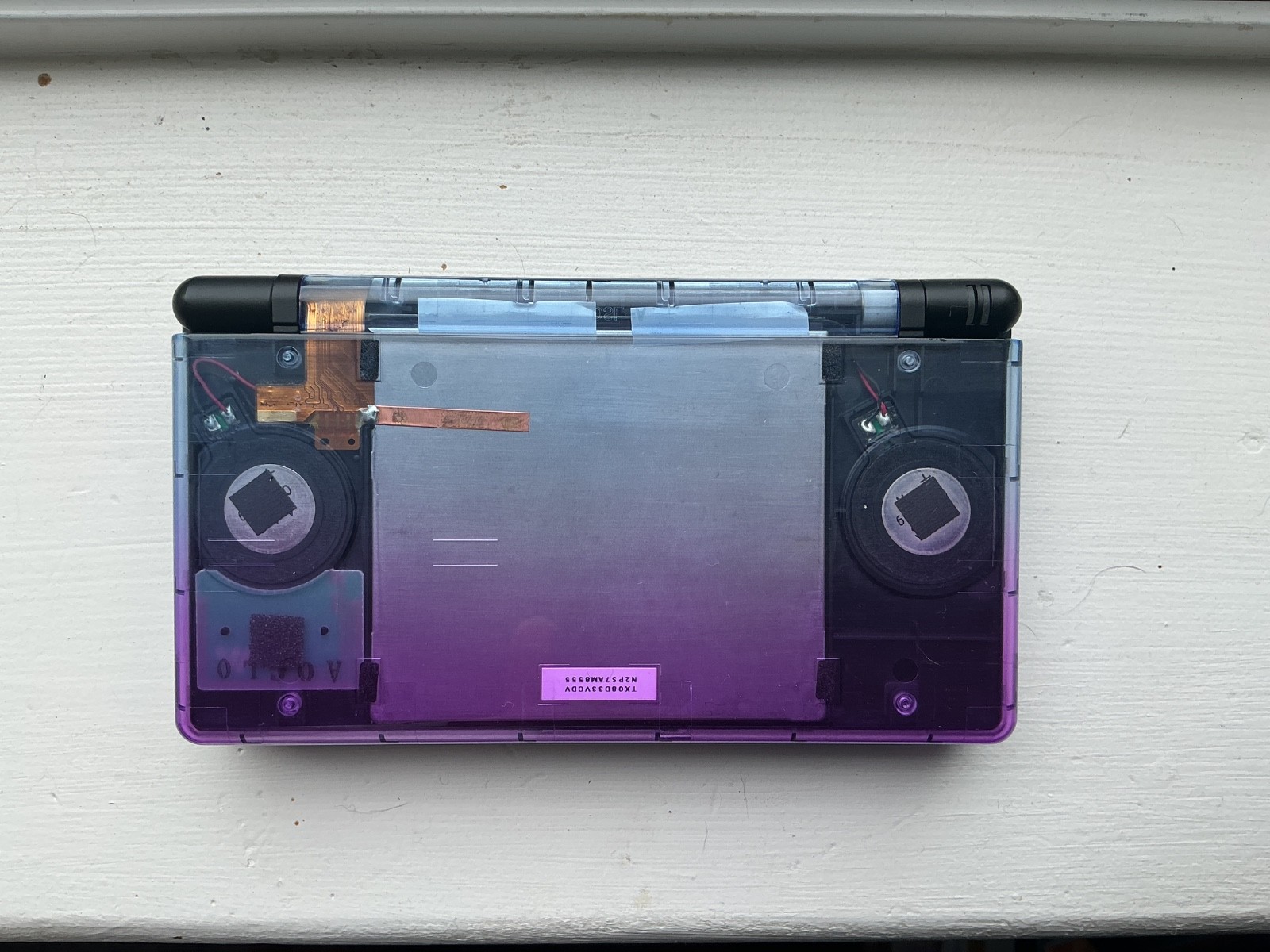 nintendo ds lite clear purple