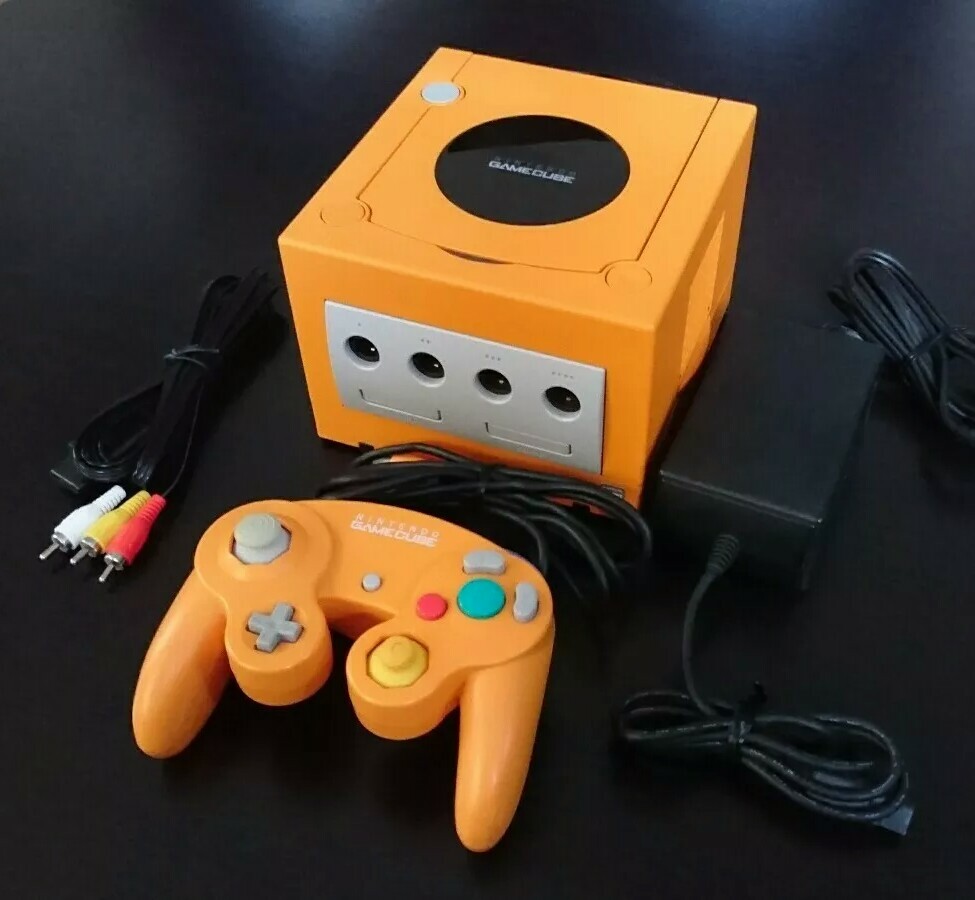 Nintendo GameCube Spice Orange Gamecube Region Switch mod. US Seller.