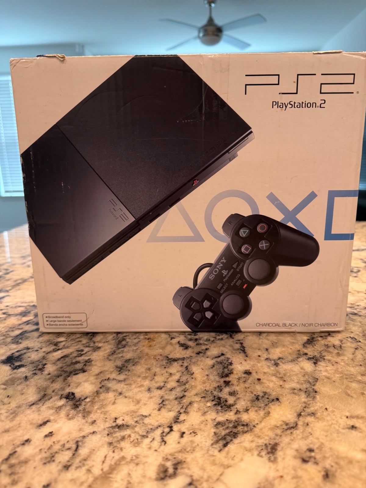 Playstation PS2 Slim SCPH-90001 with box and matching serial number.