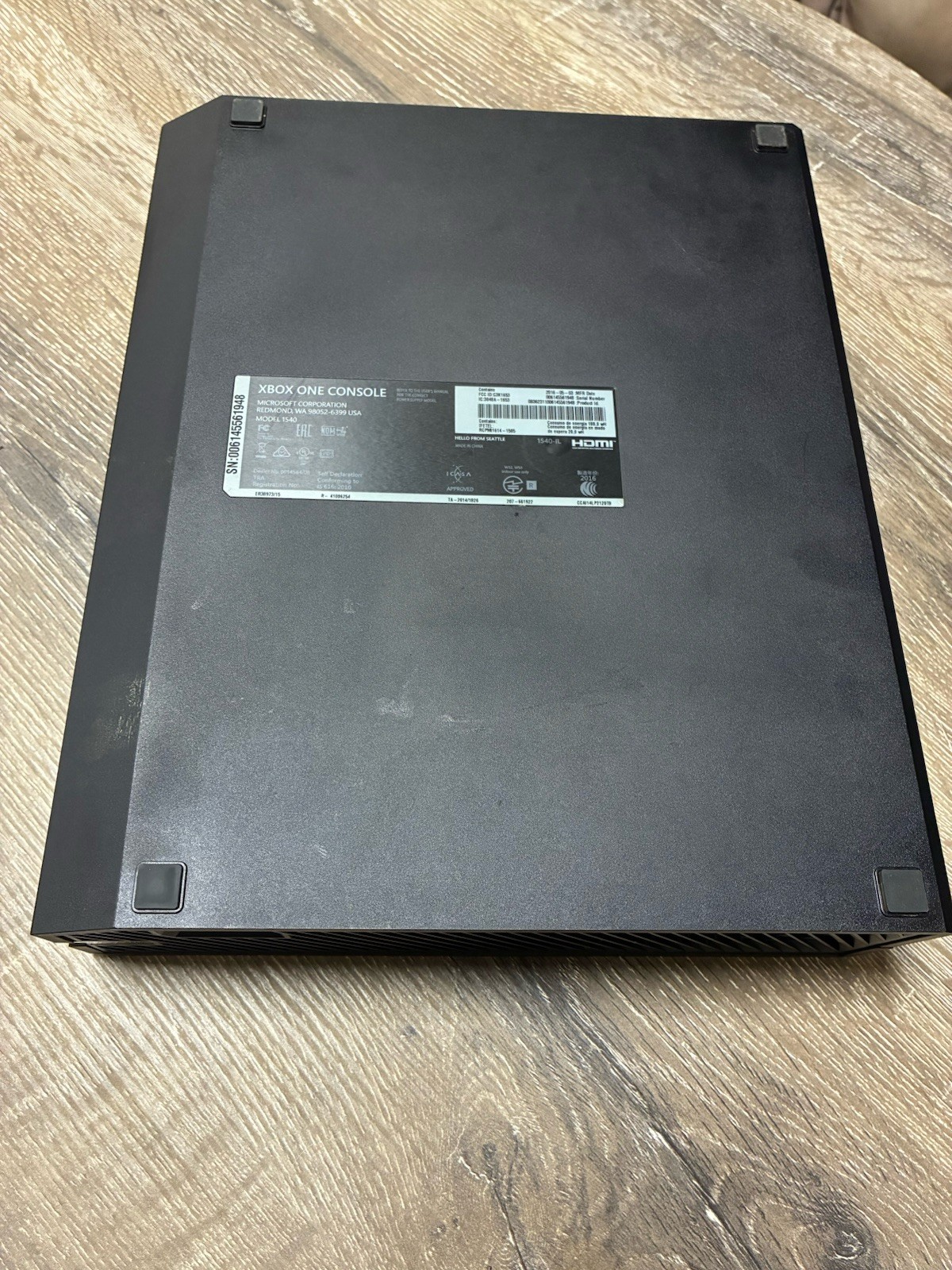 Microsoft Xbox One 500GB Console – Black UNTESTED