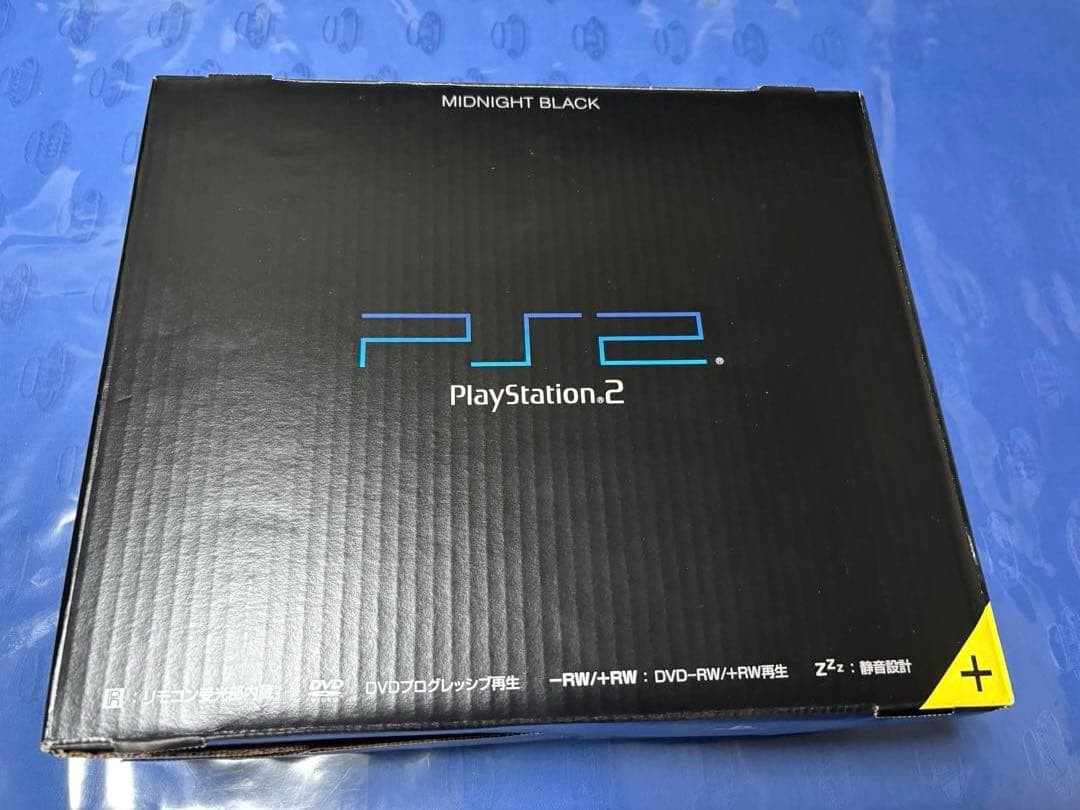 [Rare, in excellent condition] PlayStation 2 console, Midnight Black, in box