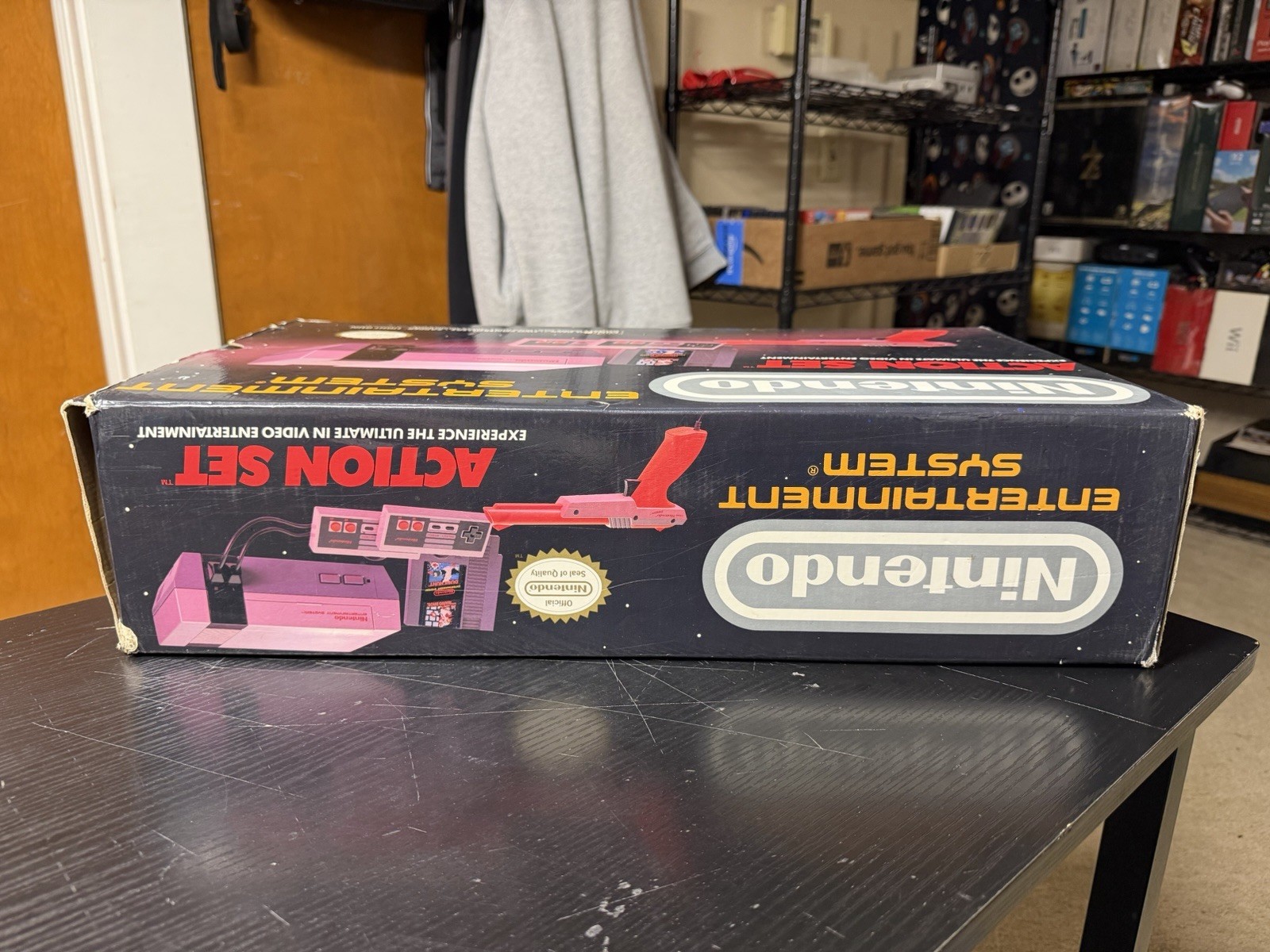 Nintendo NES Action Set In Original Box Tested Working *READ DESCRIPTION!*