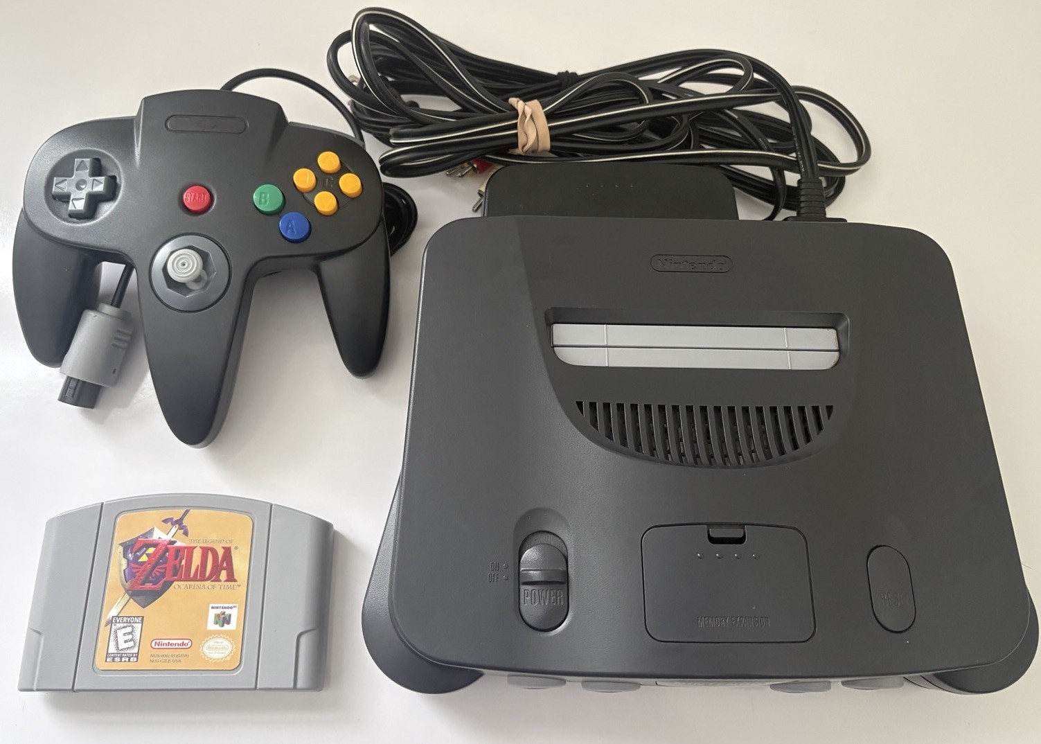 Nintendo 64 n64 Console Bundle Zelda Ocarina of Time – AUTHENTIC Tested Working