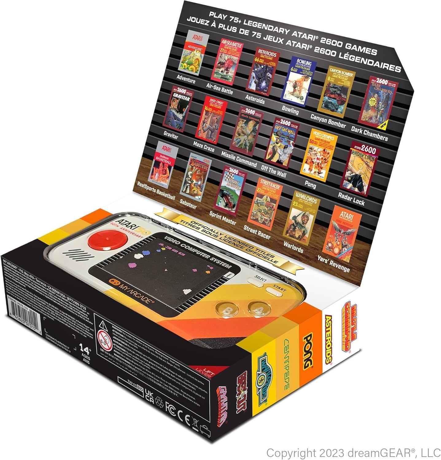 Handheld Video Game Console with 100 Retro Games 2.75 Inch Screen Portable