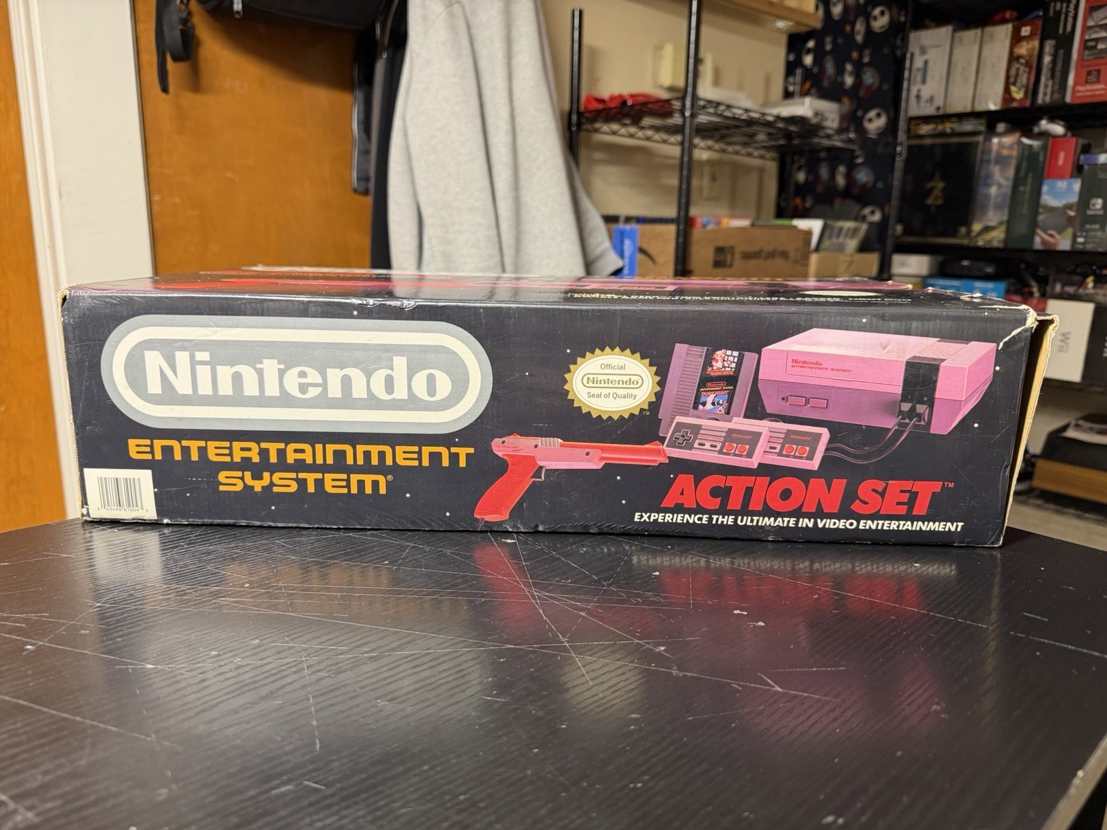 Nintendo NES Action Set In Original Box Tested Working *READ DESCRIPTION!*
