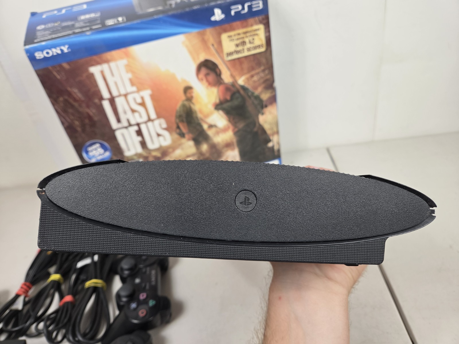 Sony PS3 Slim 250gb The Last Of Us Edition Console with Box + 2 Controllers