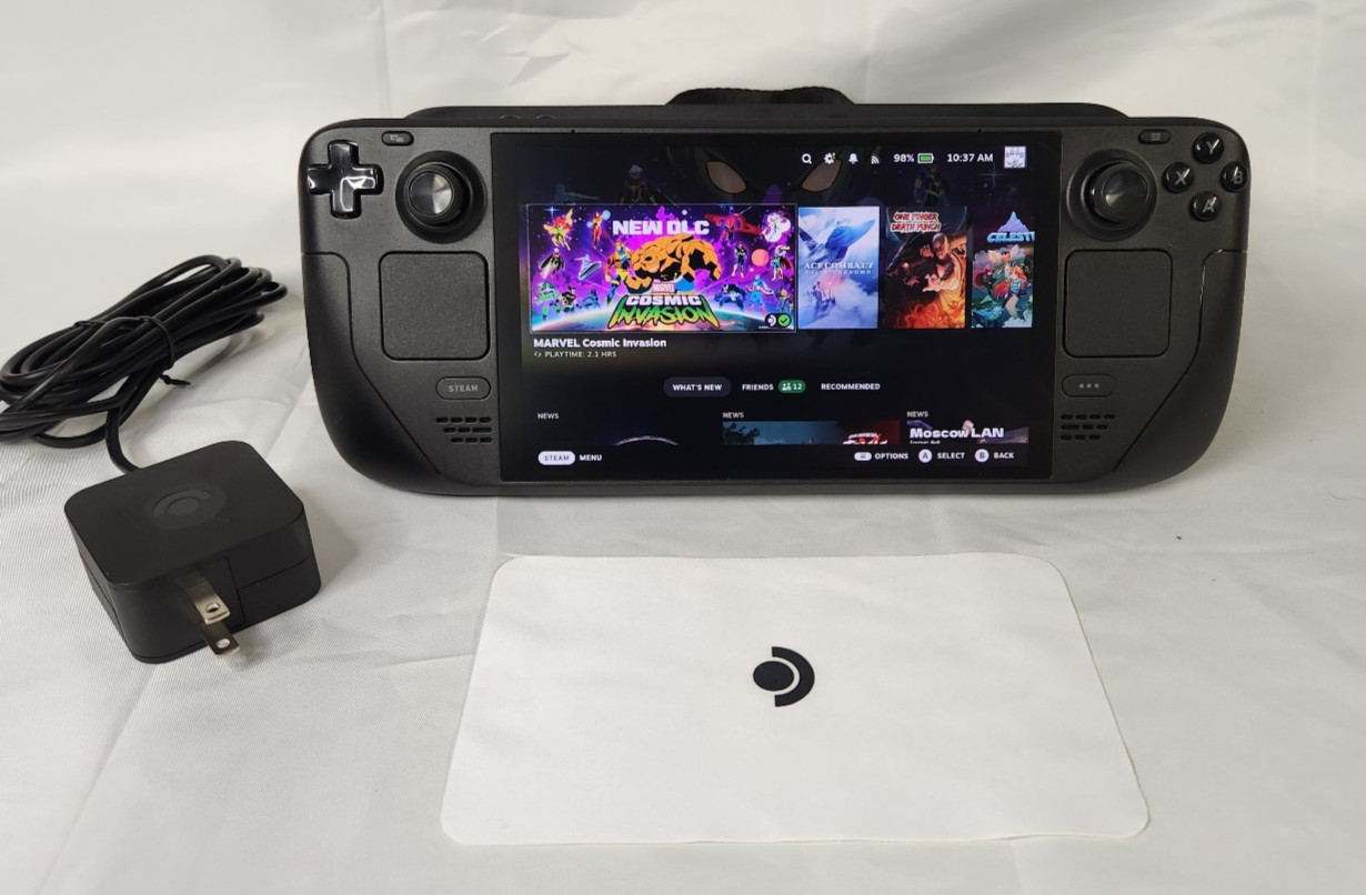 Valve Steam Deck 1 TB With Case and Power Adapter Tested and Works