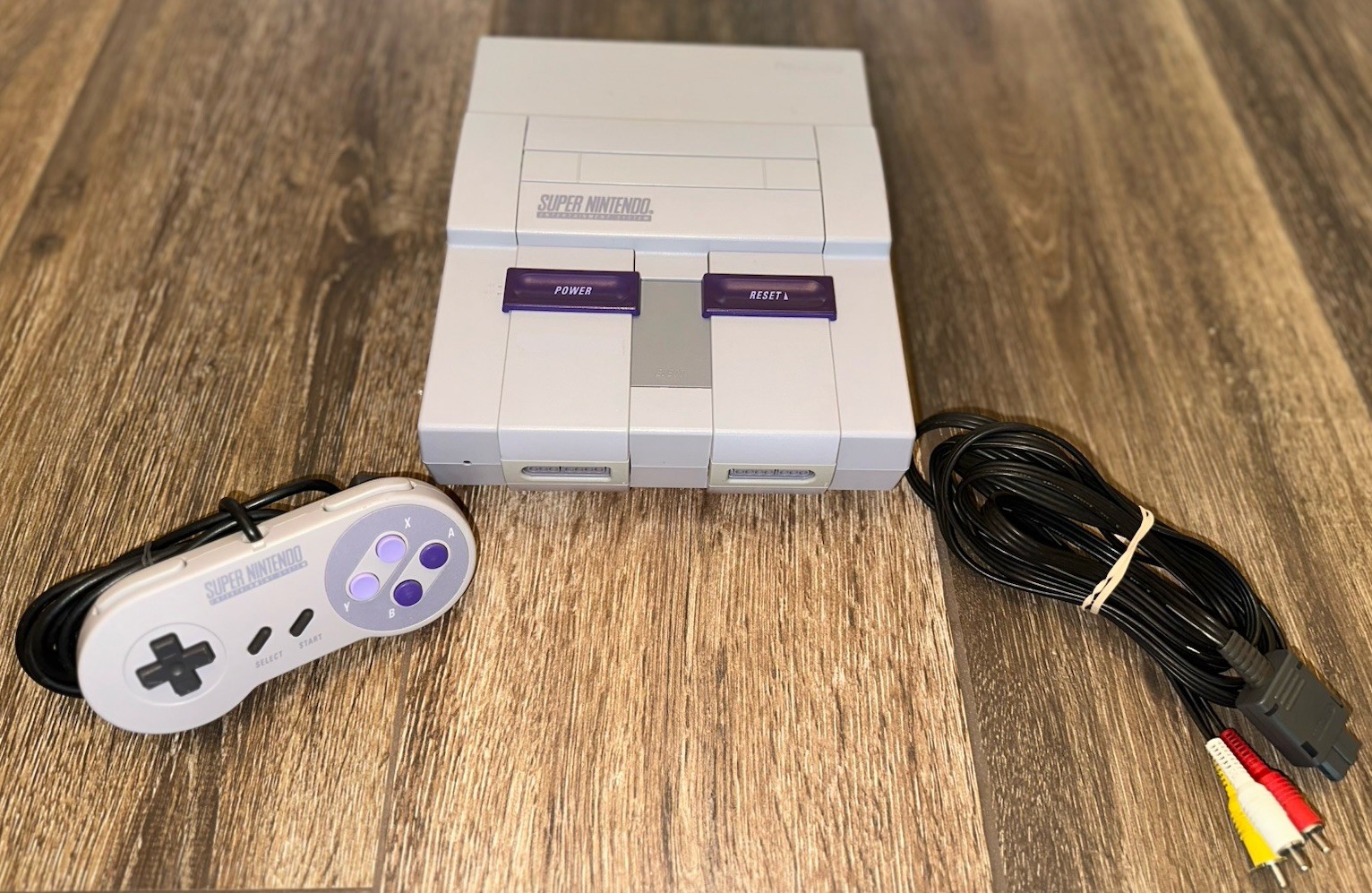 SNES Super Nintendo Console 1Chip Rev01 Recapped Serviced! Bundle READ