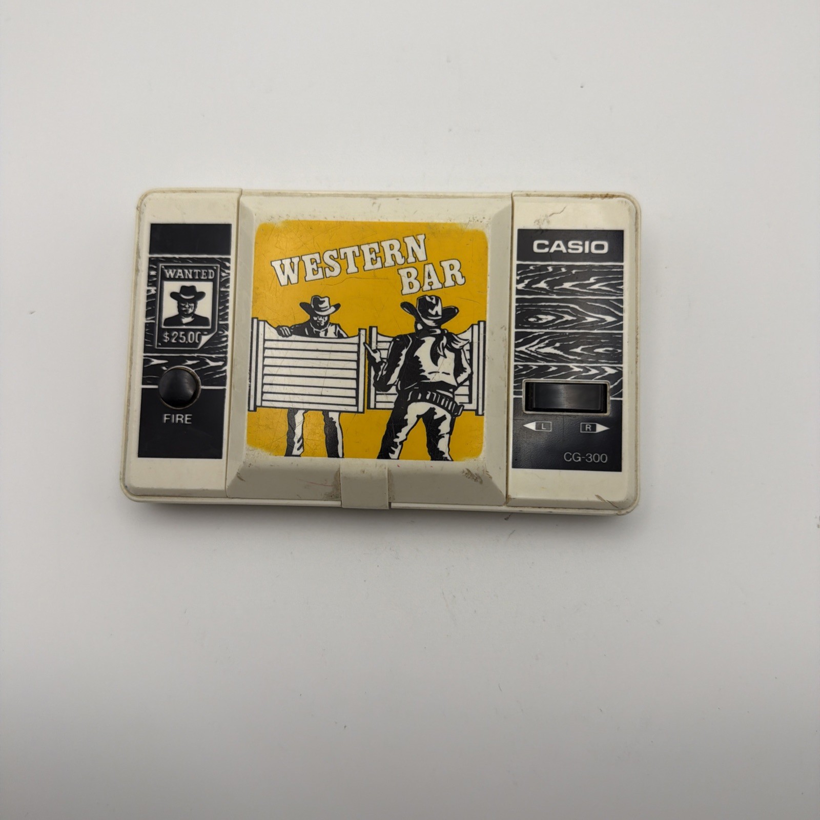 WESTERN BAR CASIO GAME WORKING CG-300 Japan 1984 – Missing Battery Cover – Read