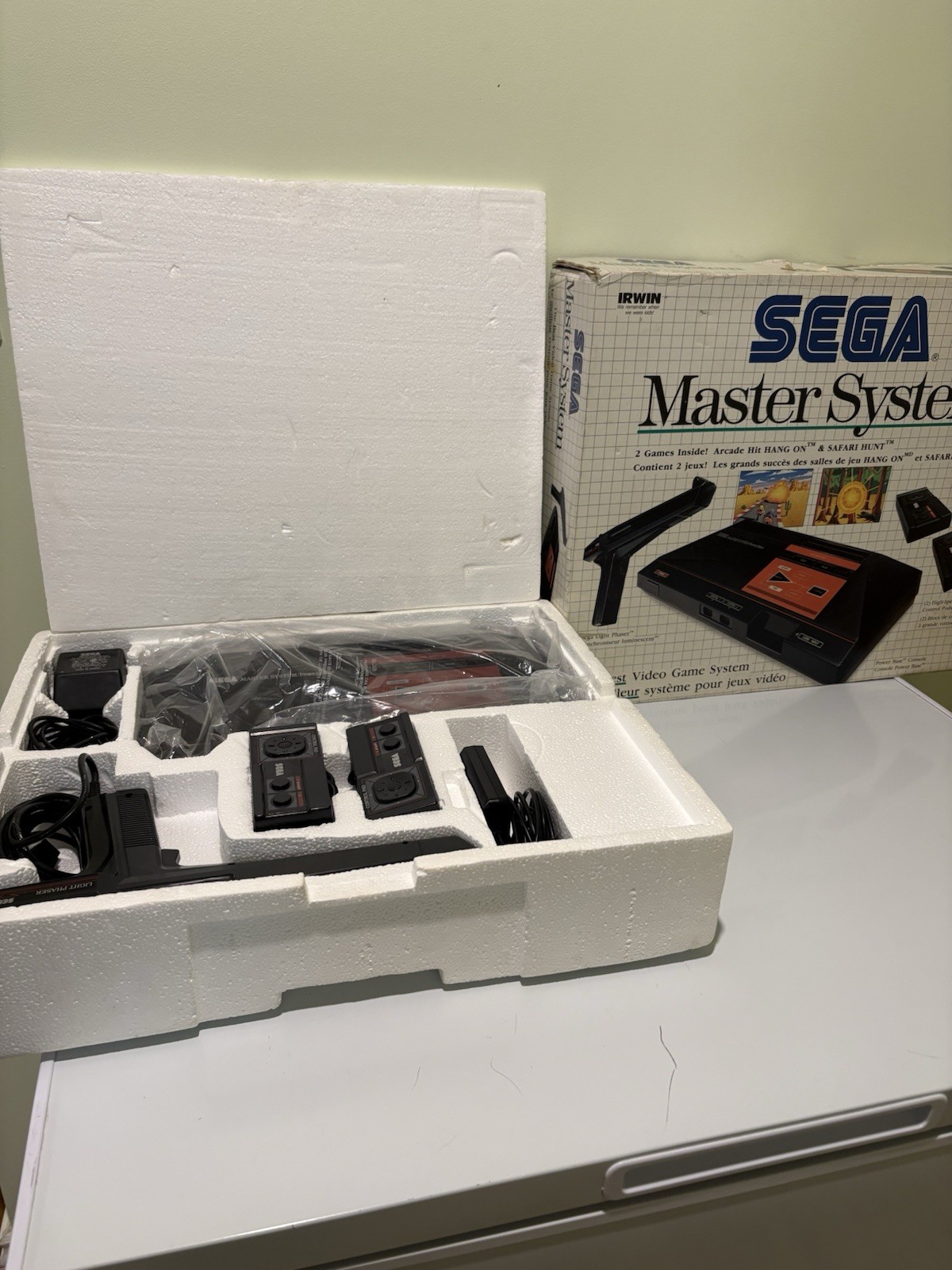 Sega Master System Console Complete in Box CIB – Tested & Works With 5 Games