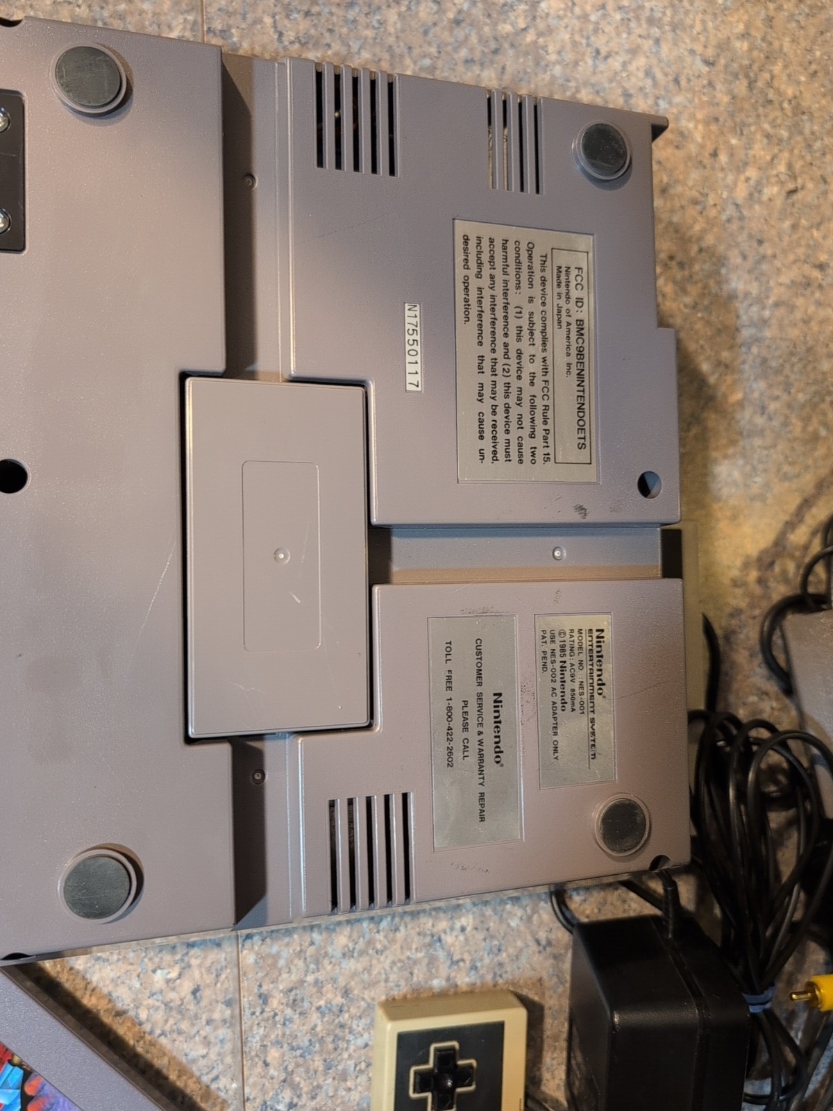 Original Nintendo NES Console Complete Bundle Controllers TEST 1 Homemade Game