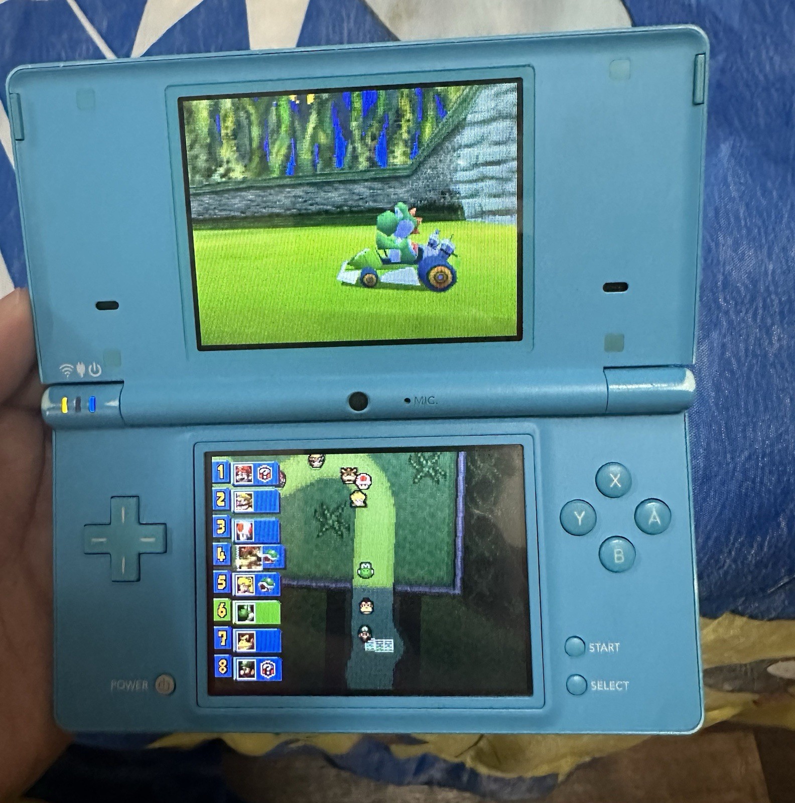 Nintendo DSi Blue Handheld w Charger Games Bundle Pokemon & More