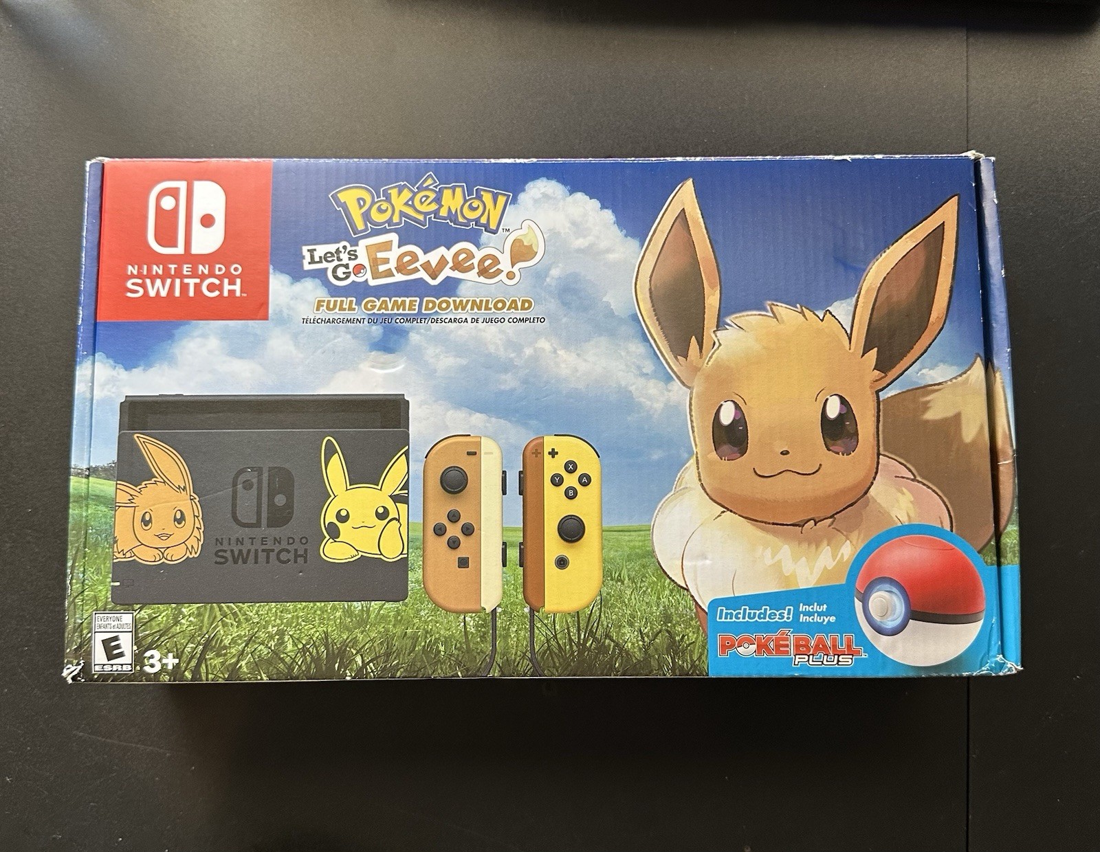 Let’s Go Eevee Pikachu Pokémon Nintendo Switch Console System In Box Tested