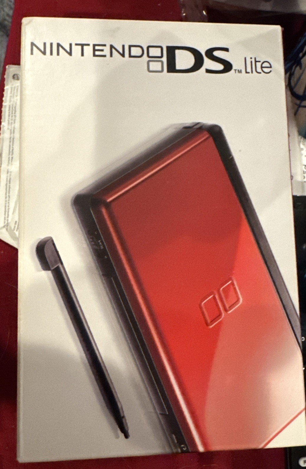 Nintendo DS Lite Crimson Red/Black Handheld System – FACTORY SEALED NM