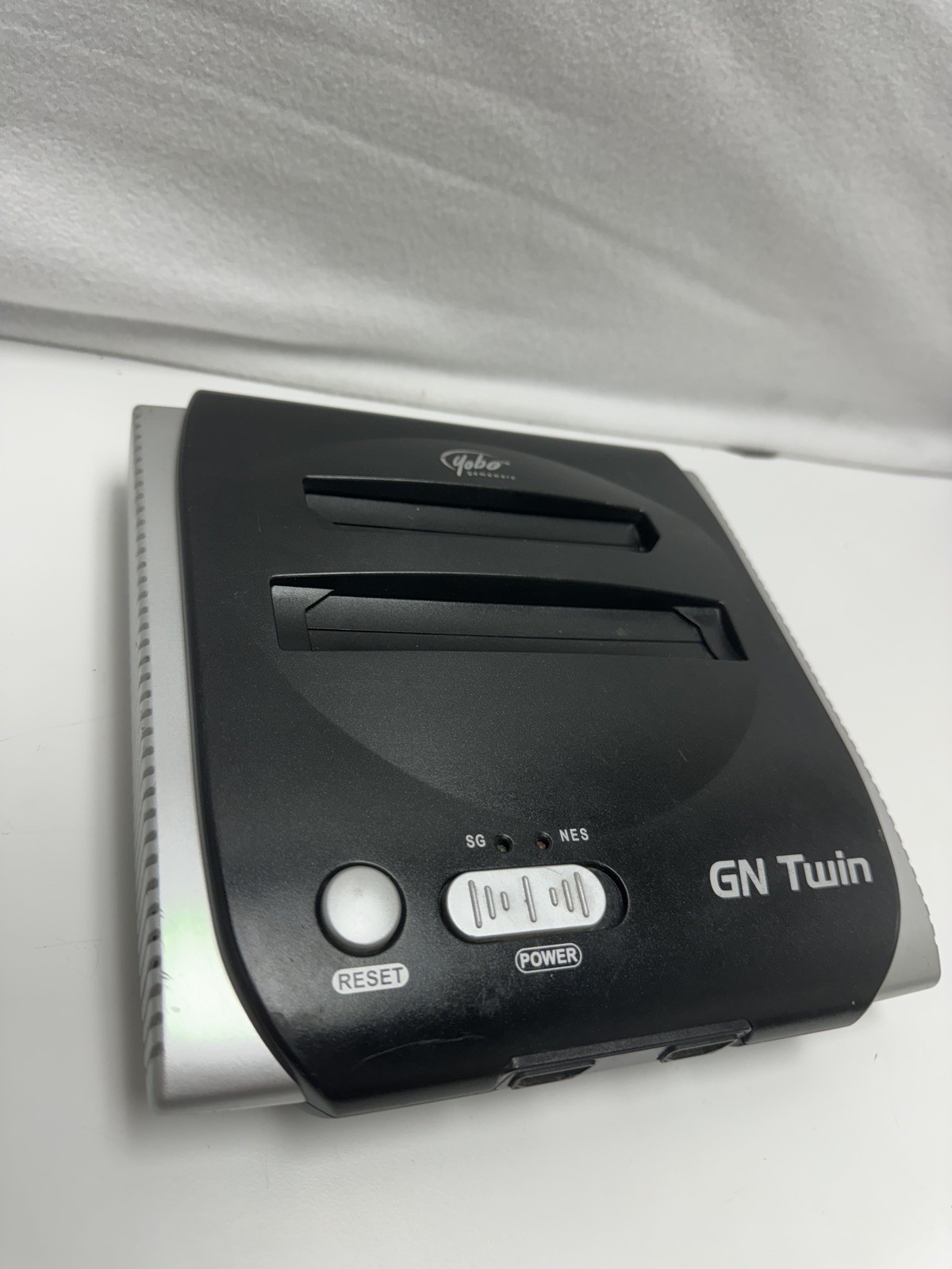 Yobo Gameware GN Twin Black Console *RARE* Plays Sega Genesis Nintendo NES Games