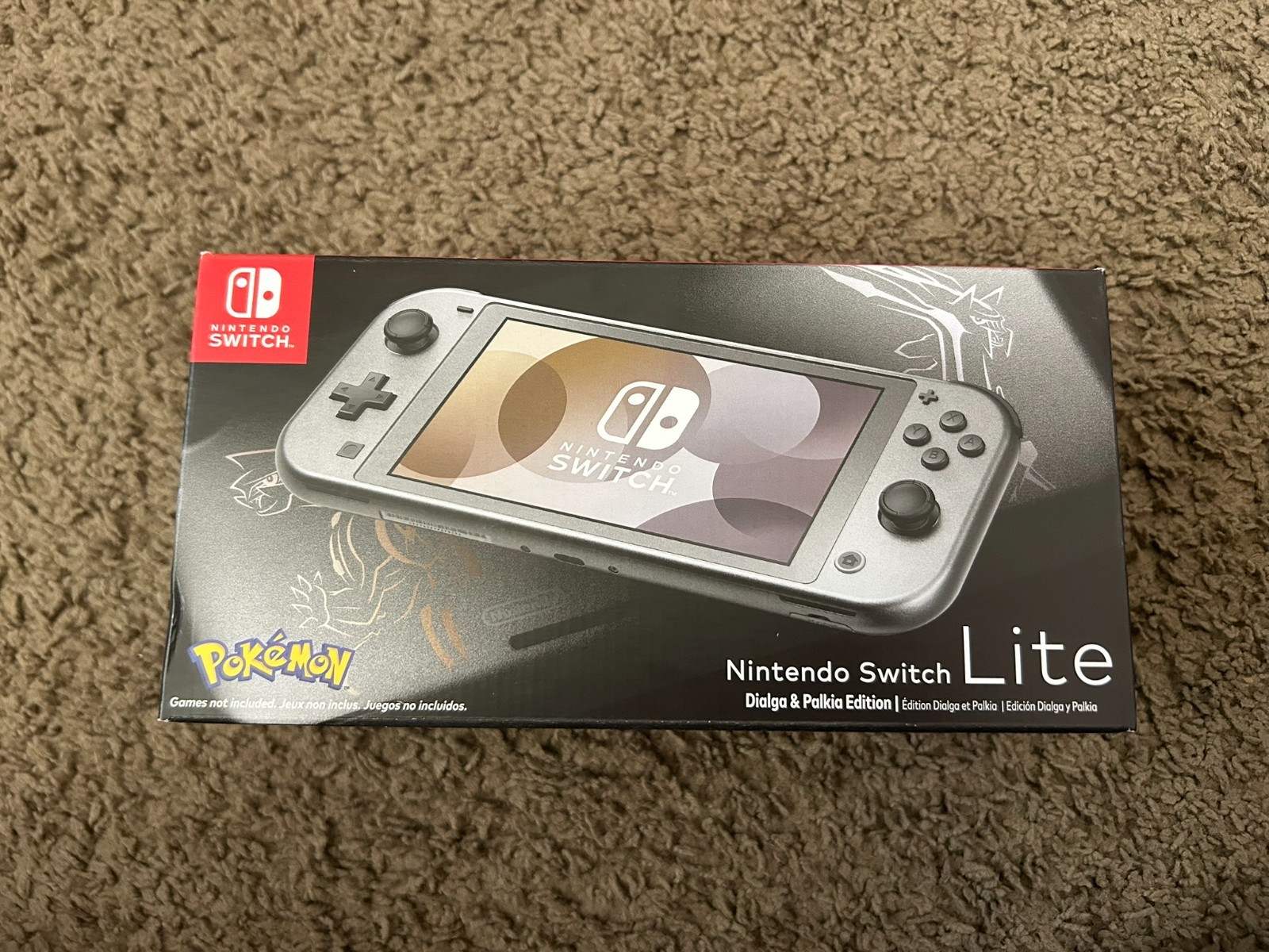 NEW Nintendo Switch Lite: Dialga & Palkia Edition 32GB Handheld System Pokemon