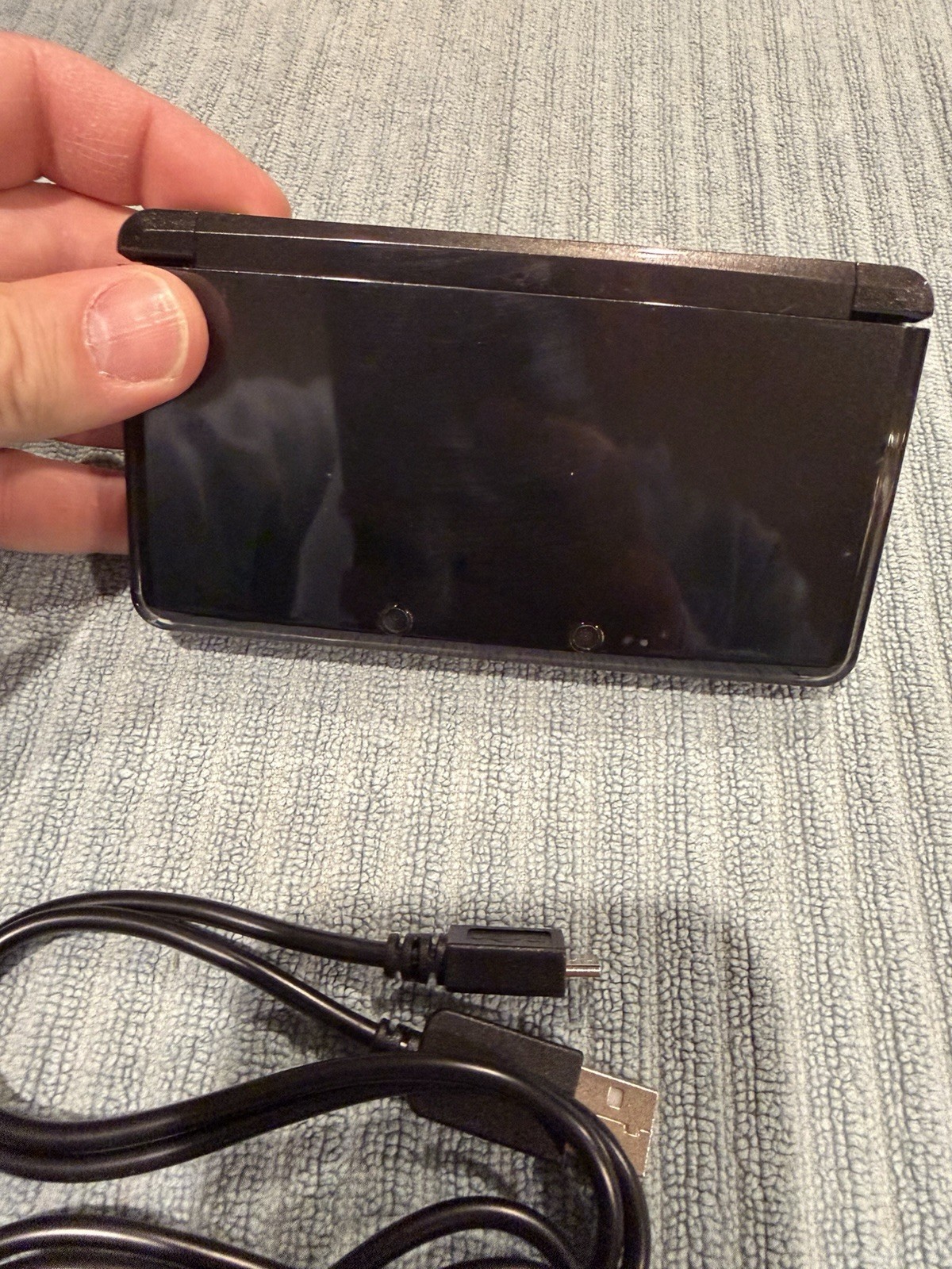 Japanese Nintendo 3DS System Black Working Us Seller With Charger Region Free B