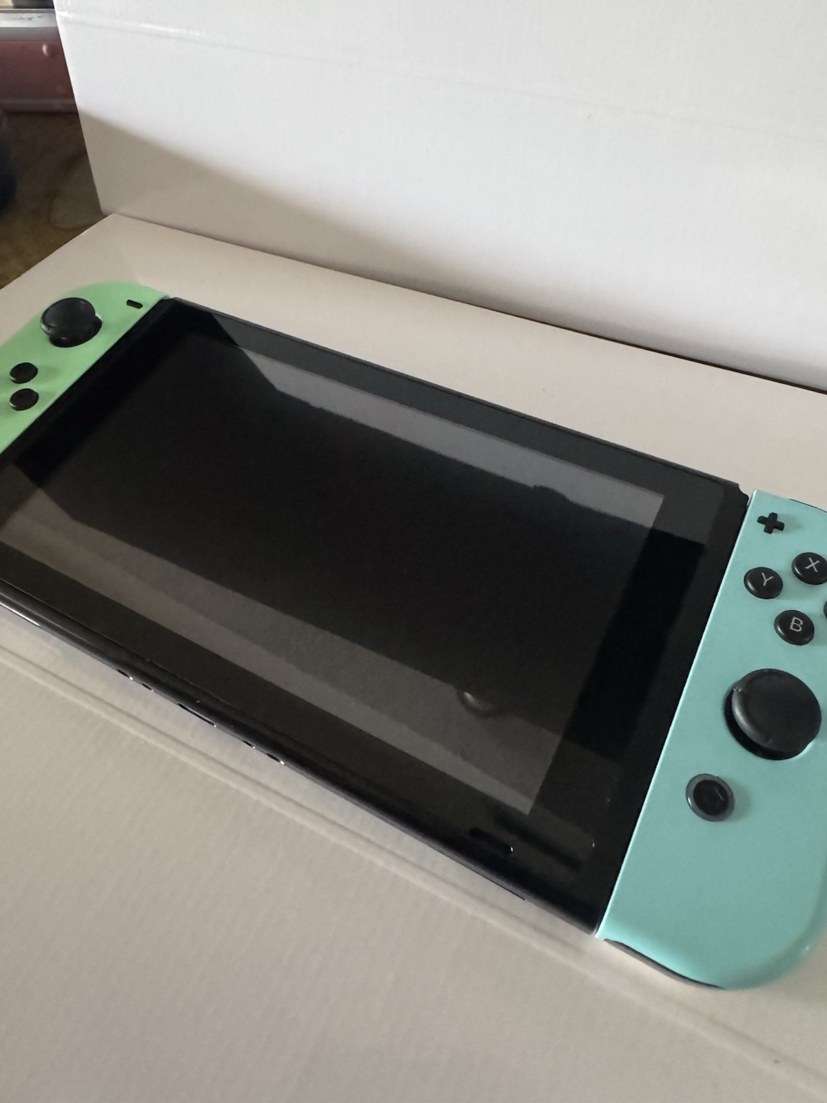 Nintendo Switch v2 Video Game Console Only HAC-001(-01) Animal Crossing Edition