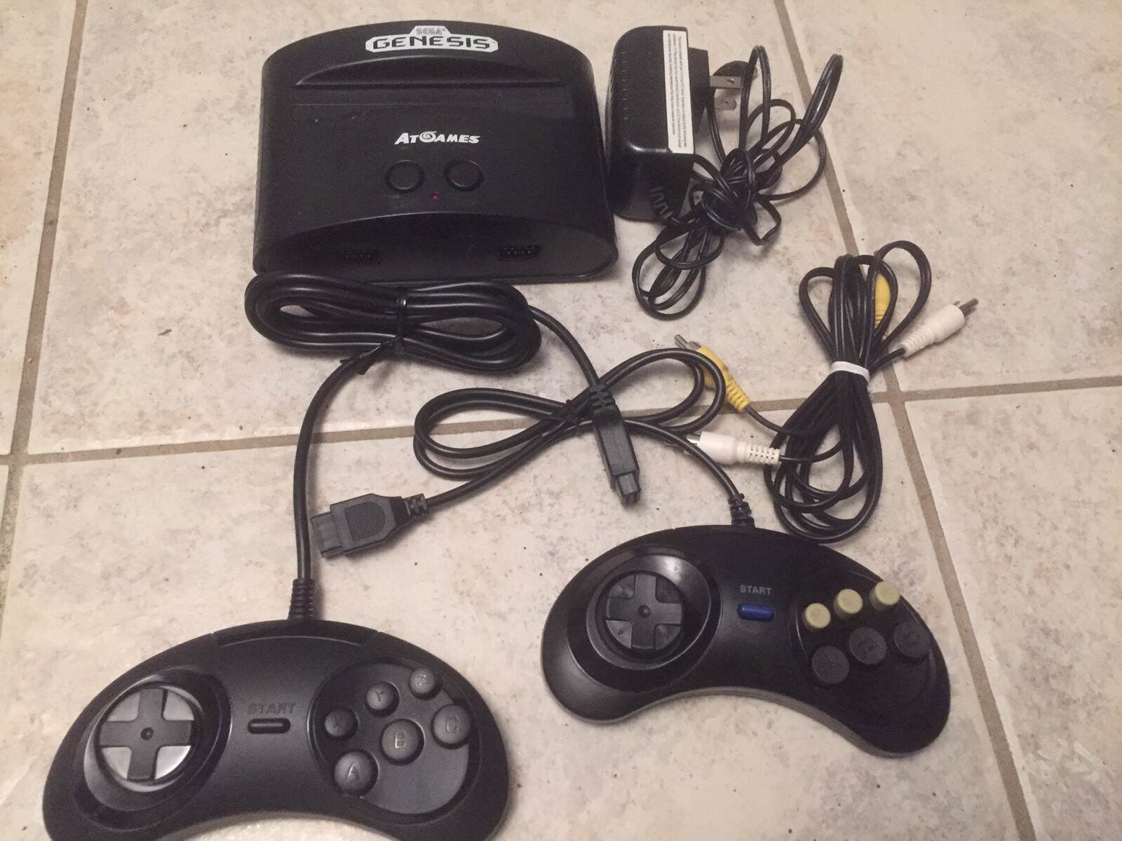SEGA Genesis Classic Black Game Console with 81 Preloaded Games and Sonic Mortal