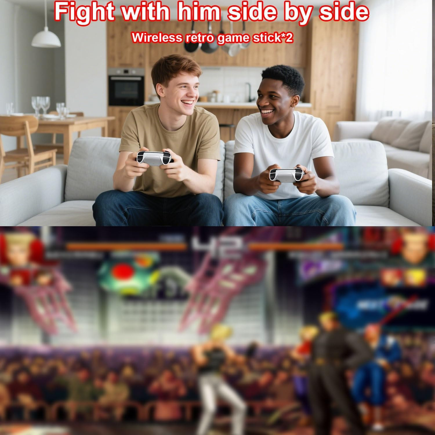 Retro Gaming Console, Game Stick,4K HDMI Output, 40,000+ Games and 23 Emulators,