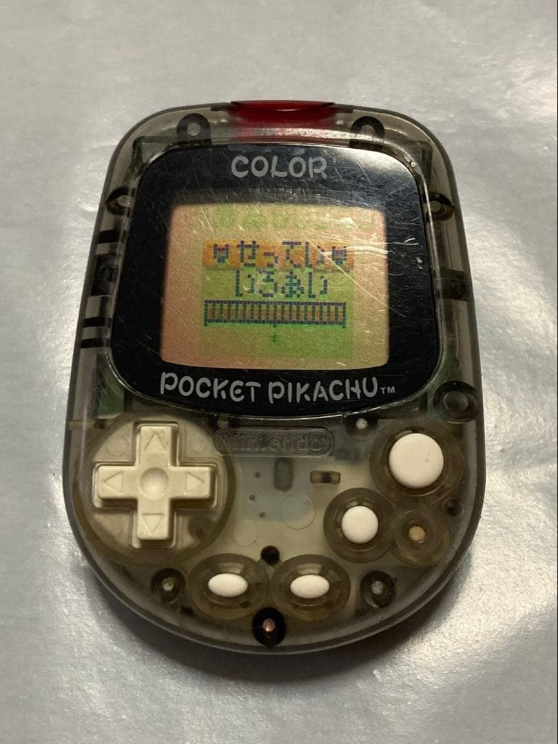 Nintendo Pocket Pikachu Color MPG-002 Clear Virtual Pet Pedometer Vintage Japan