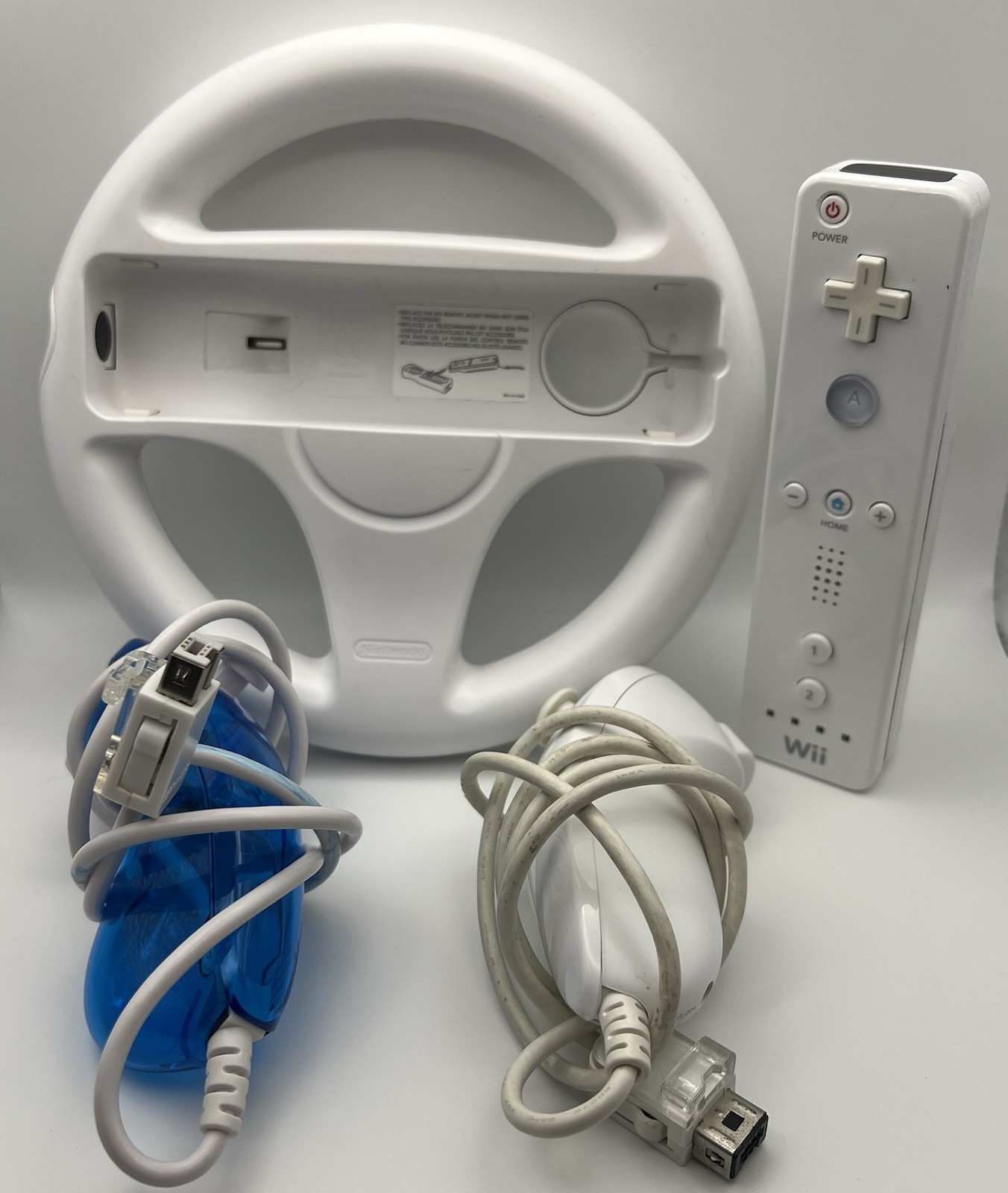 Nintendo Wii Console RVL-001 + 7 Game Lot Controller Cords Wheel – WORKS-TESTED