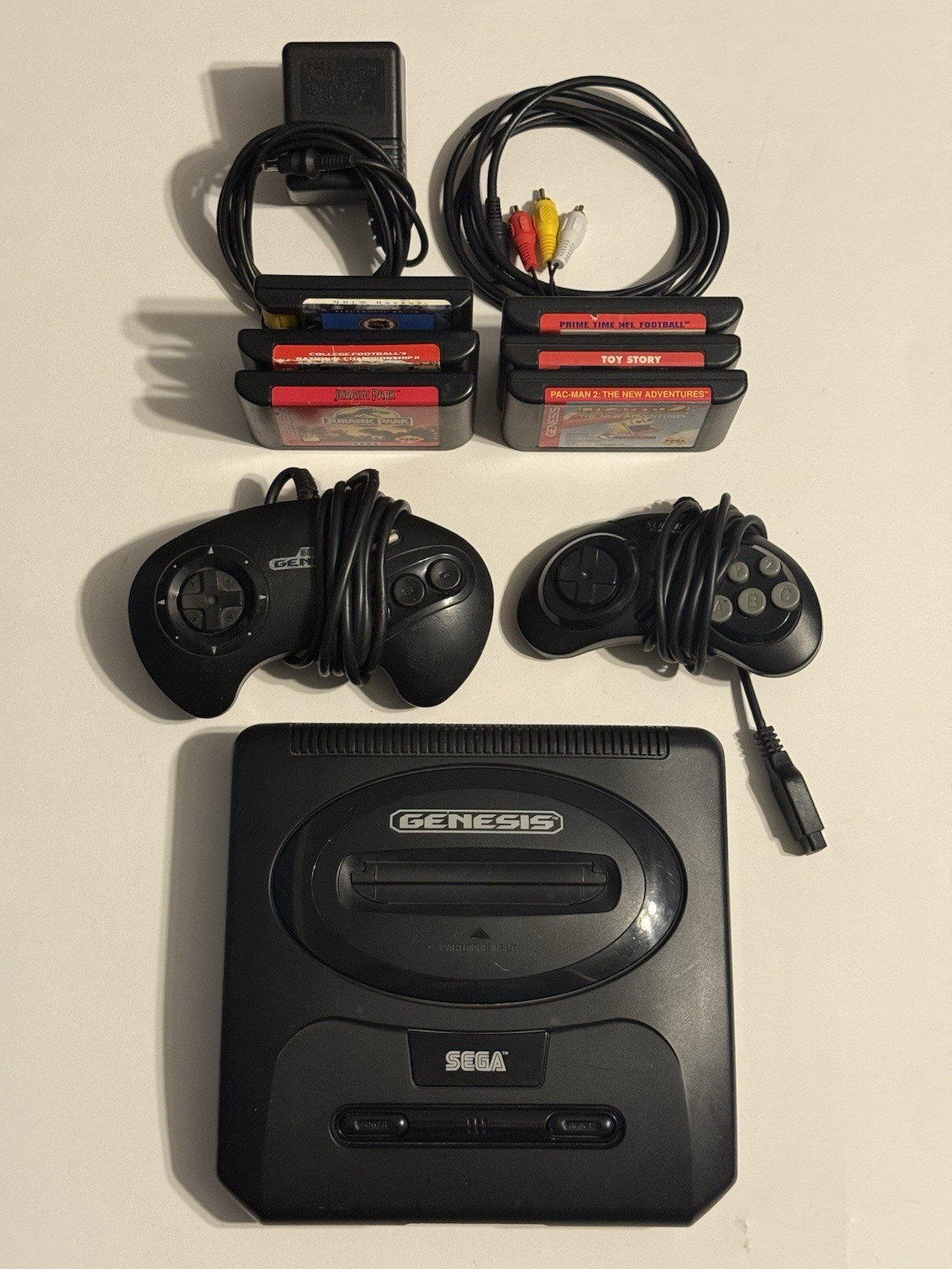 SEGA Genesis II 16MB Console – 6 Games – Cables + 2 Controllers!