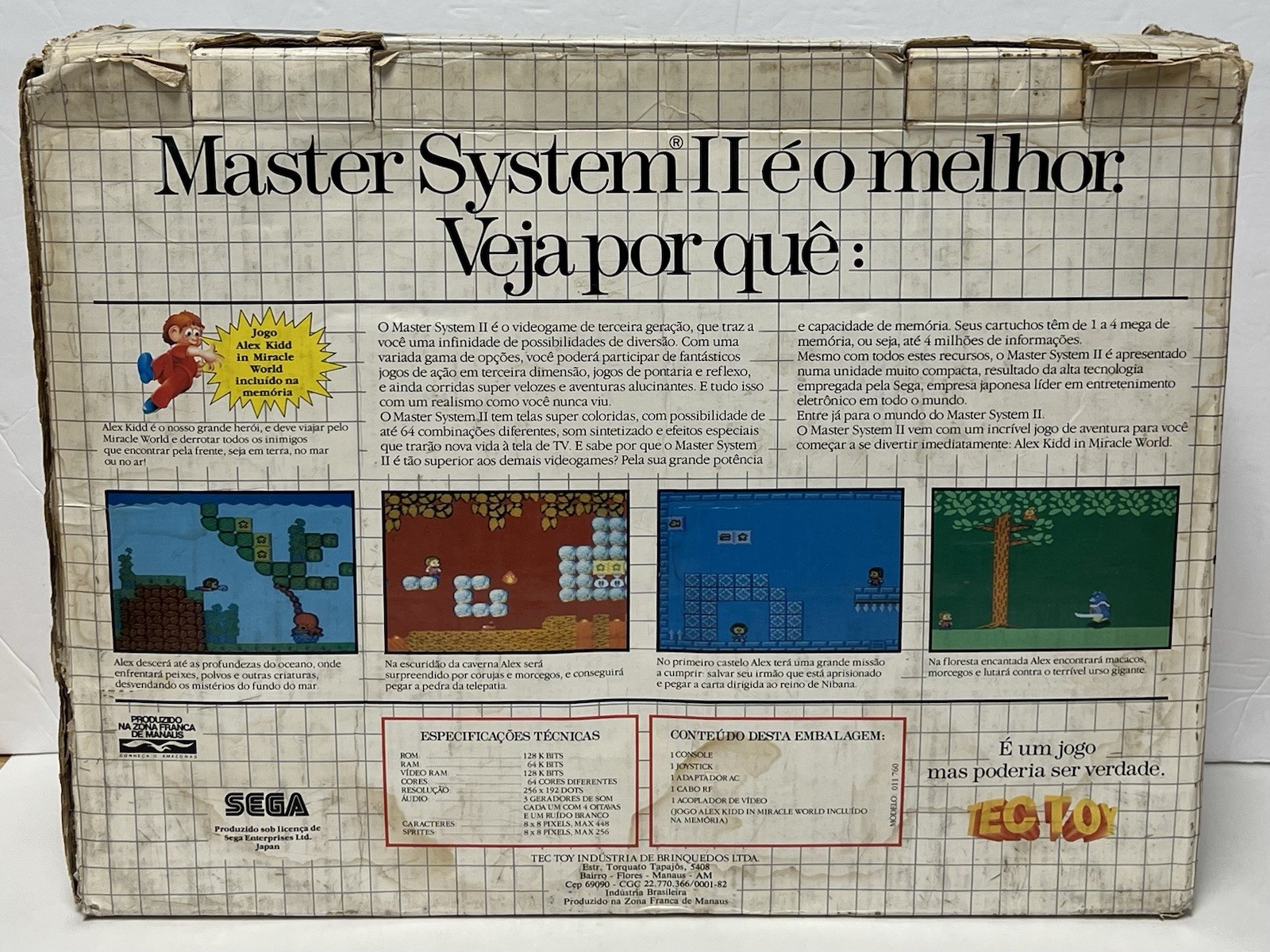 Sega Master System II 2 – Tec Toy – Complete in Box | Tested | READ DESCRIPTION