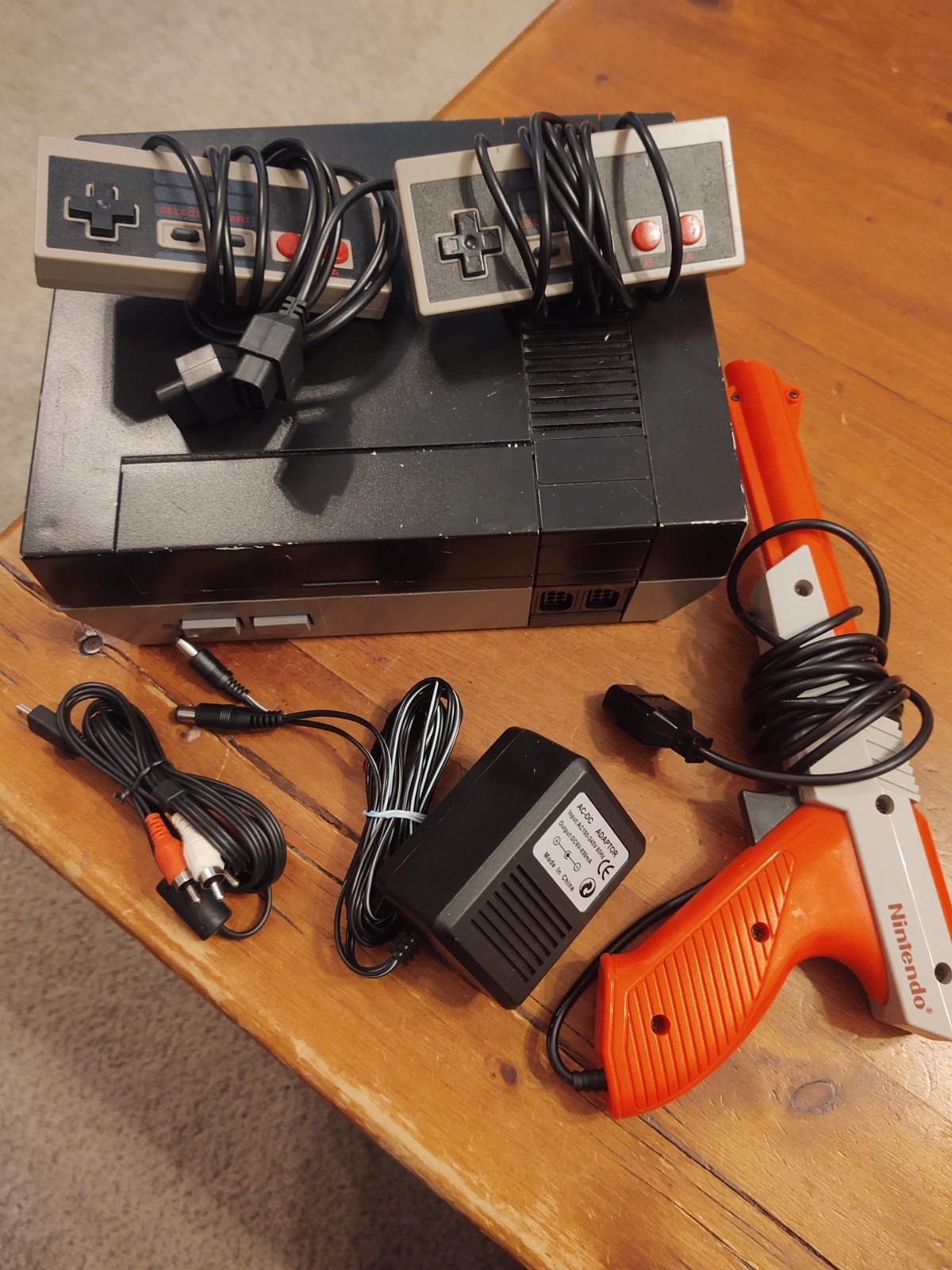 BLACK EDITION Nintendo Entertainment System NES Video Game Console Bundle Set