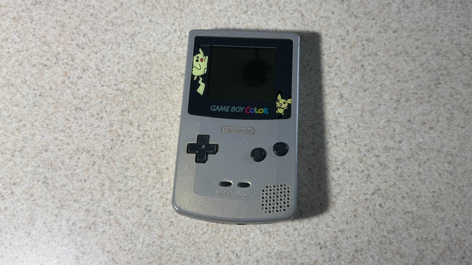 Nintendo GameBoy Color Gold/Silver Pokémon Special Edition Pikachu Pichu Tested