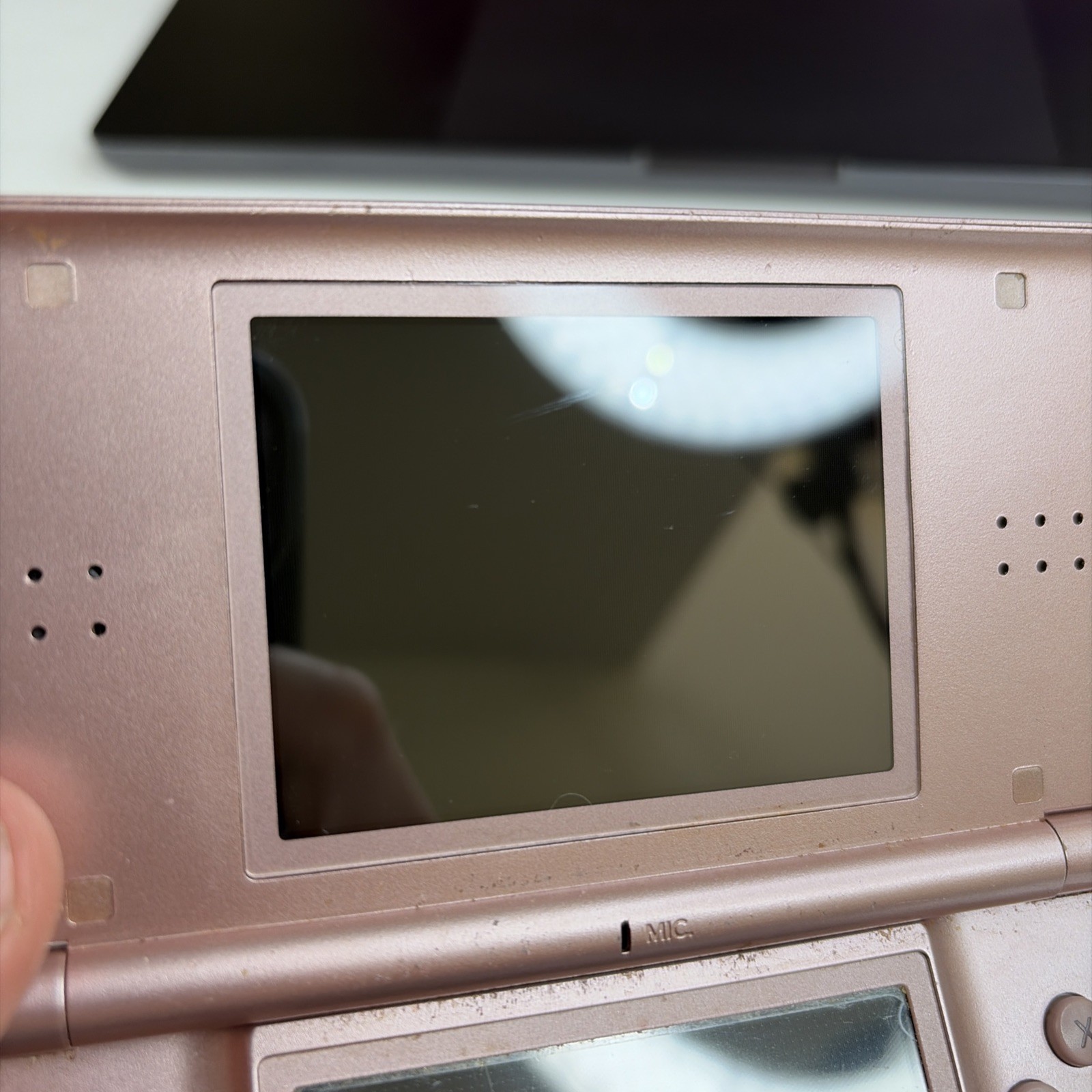 Nintendo DS Lite Rose Pink Handheld Console US Model w/ Charger Tested