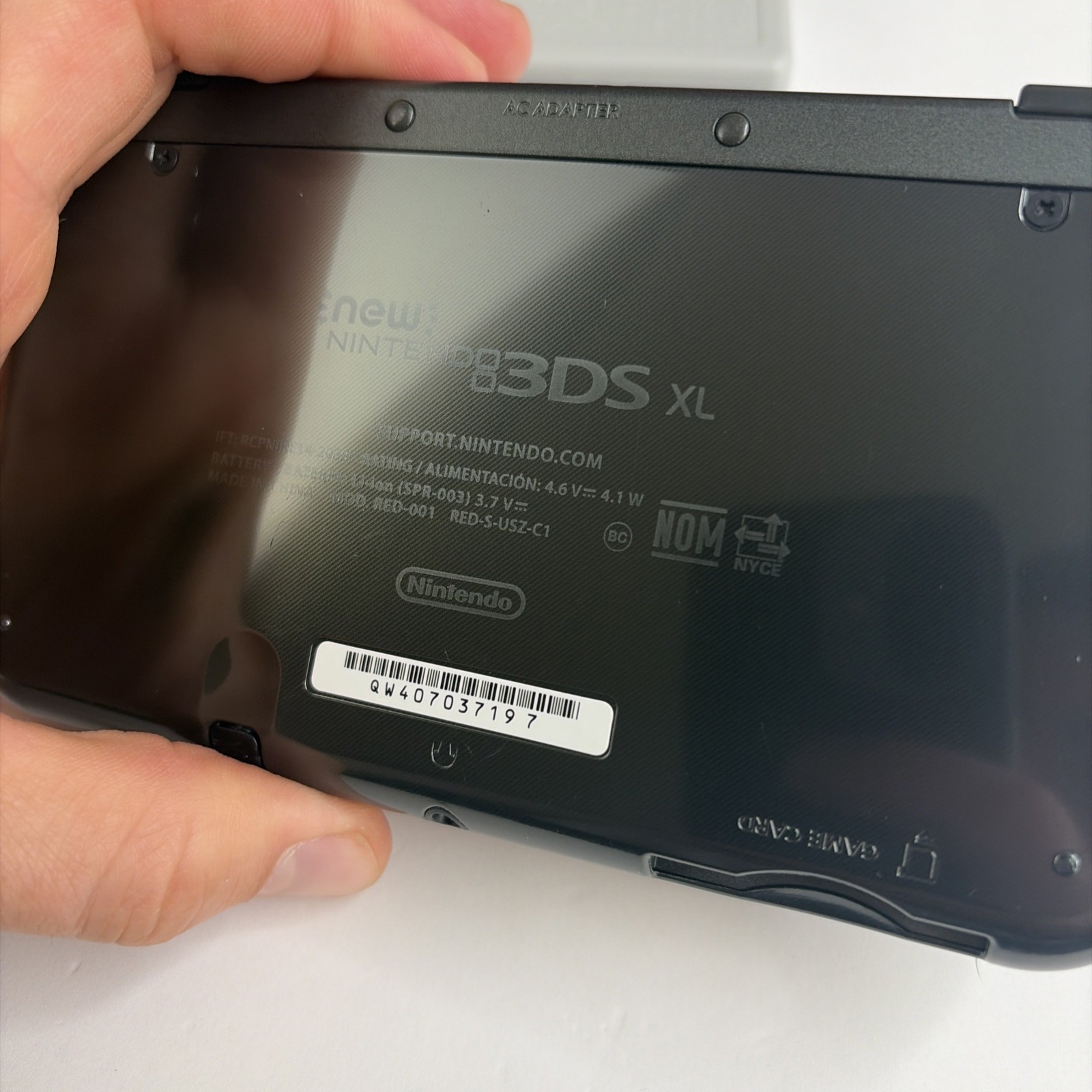 Clean! New Nintendo 3DS XL Gray Black Console Charger Stylus US Version