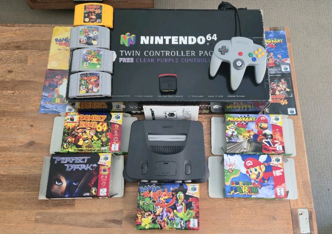 Nintendo 64 AAA Collector 5 game Set- HDMI, Expansion Pak, 2 controllers