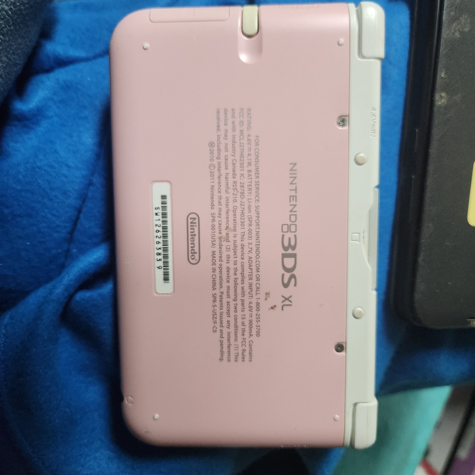 Nintendo 3DS XL Pink & DS Lite White Handheld Systems with 3D Audio Technology