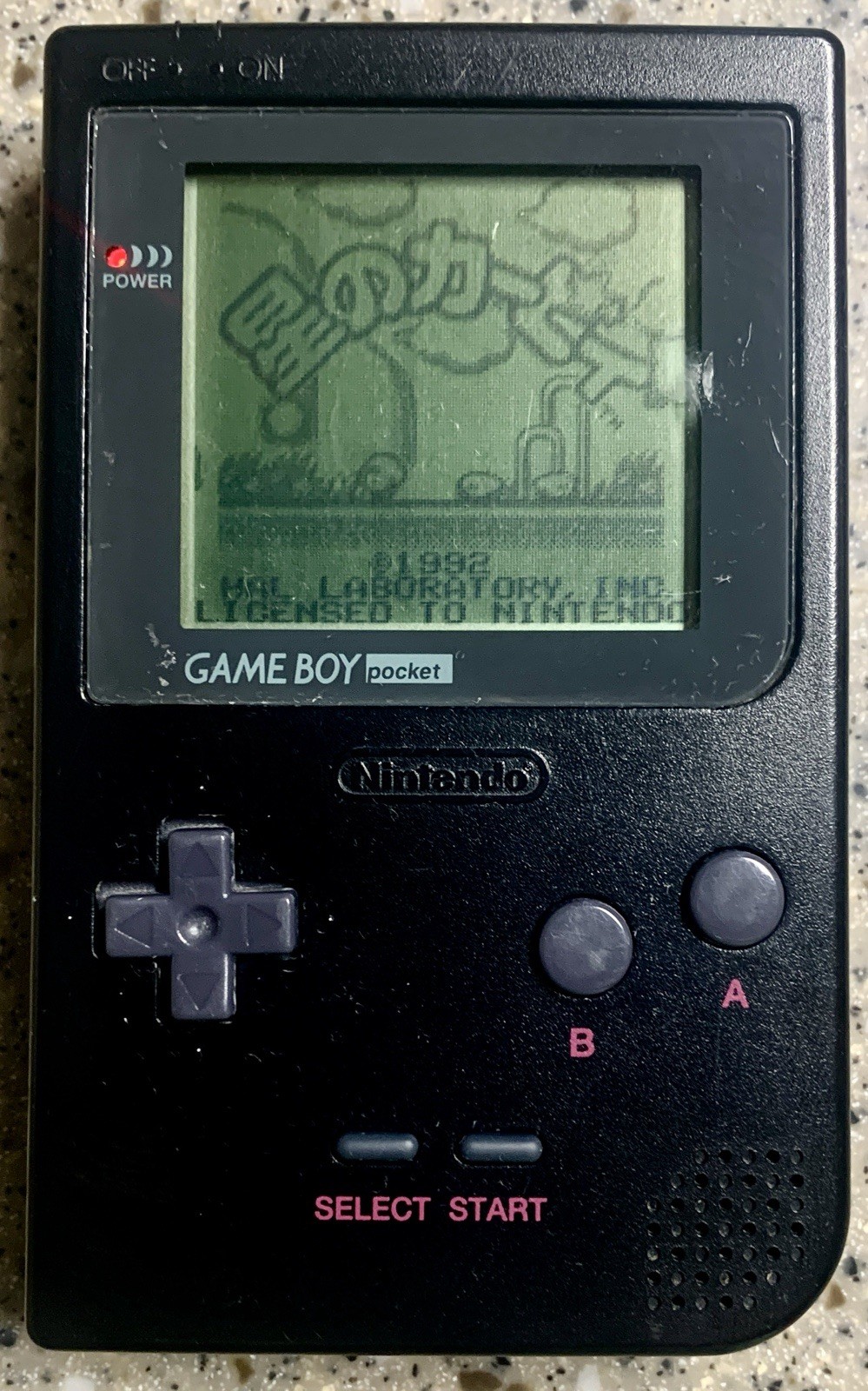 GameBoy Pocket Black Game Boy Console w/ New Batteries & 5 Games Works Good!