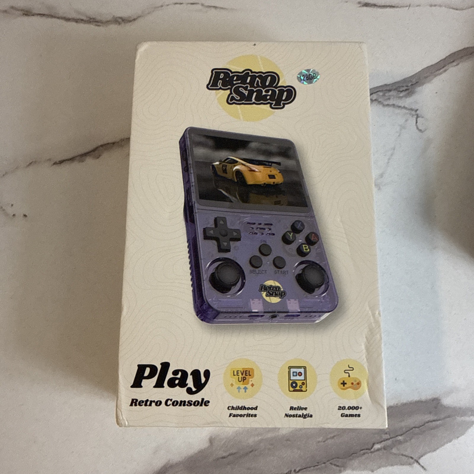 R36S Retro Handheld Game Console 128GB | 20,000+ Games | 3.5″ IPS Screen Black