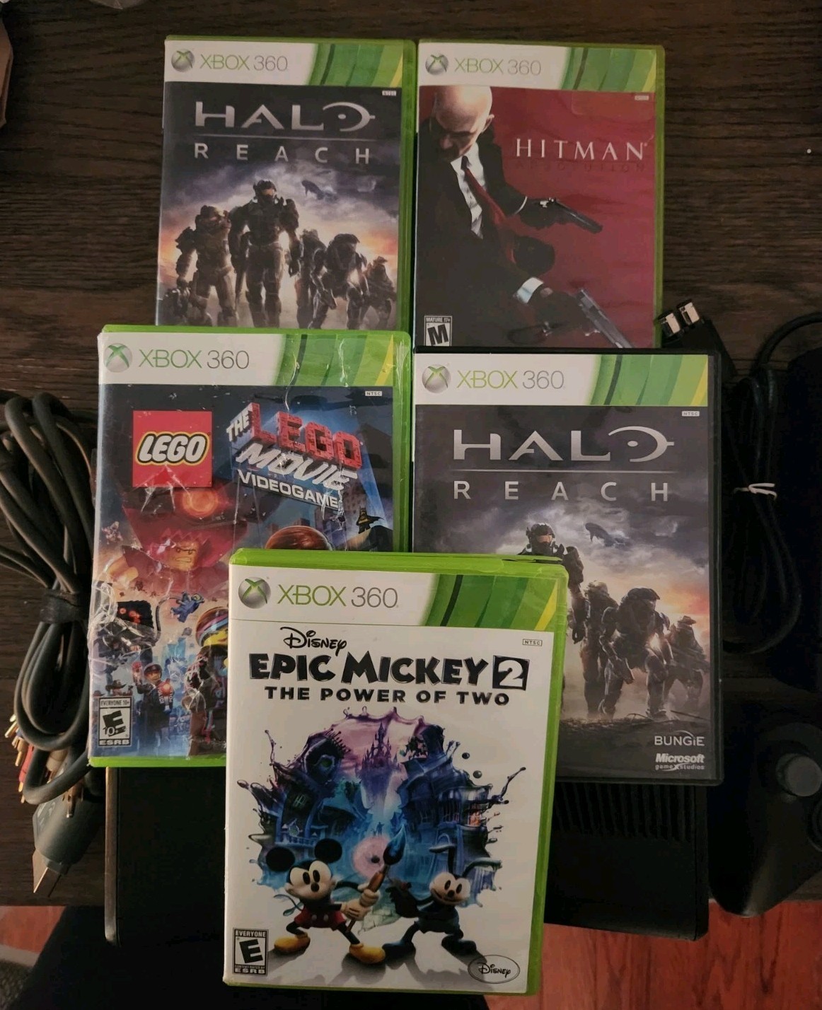 Microsoft Xbox 360 S 500GB Console Bundle – Controller + Cords + Games Tested